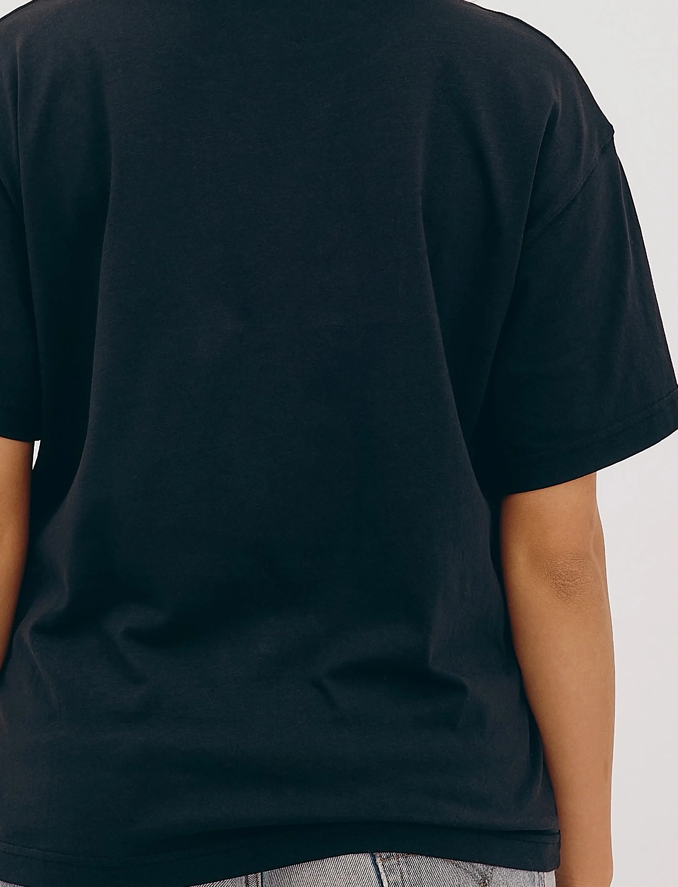 Organic Basics - True Boxy Tee - t-shirts - black - 4