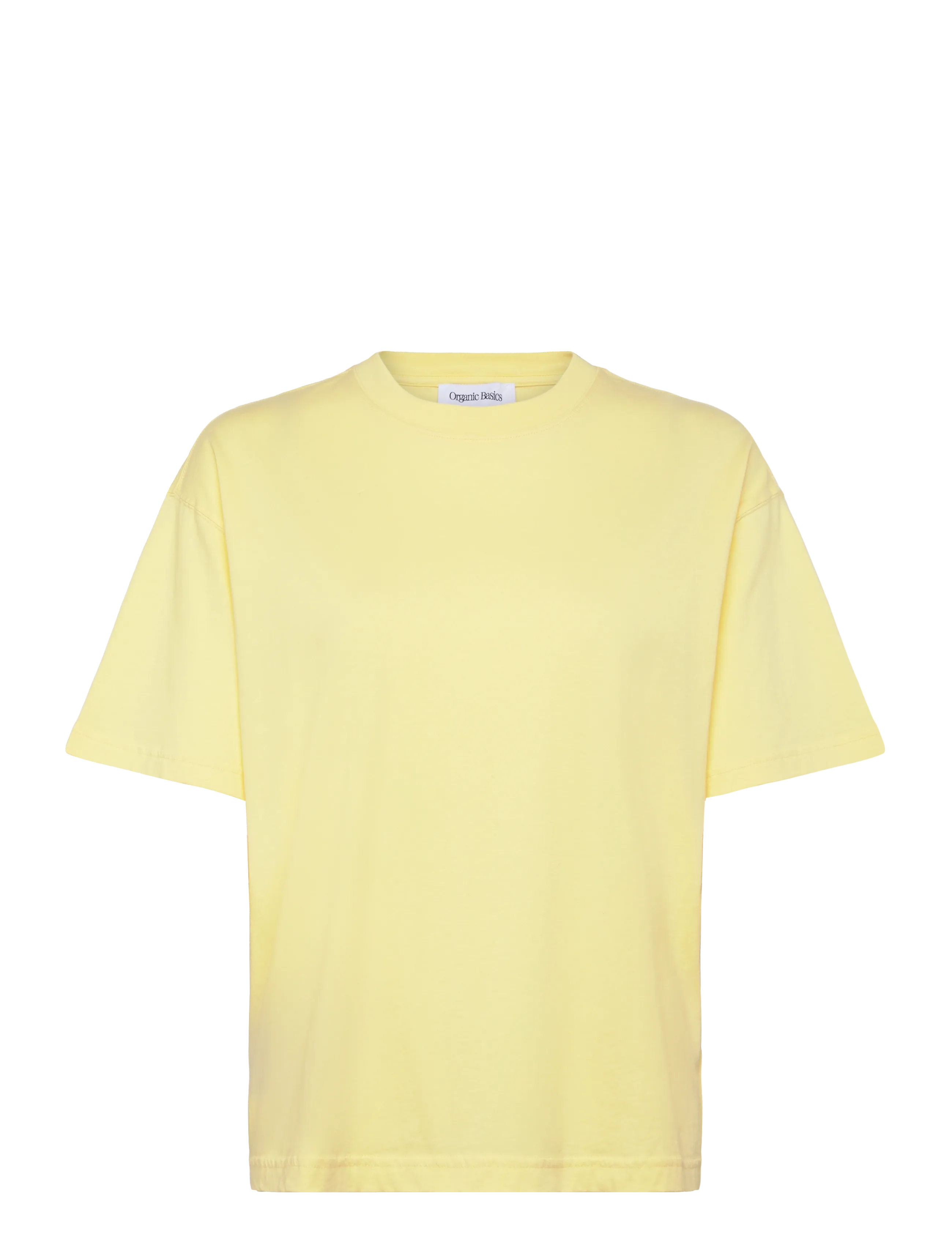 Organic Basics True Boxy Tee - Organic Basics - LIGHT LEMON / yellow