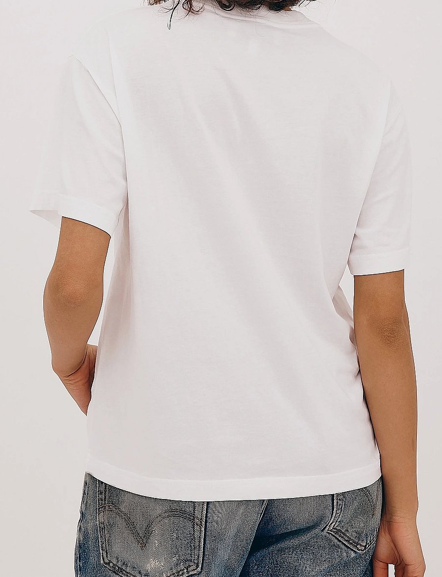 Organic Basics - True Boxy Tee - t-shirts - white - 3