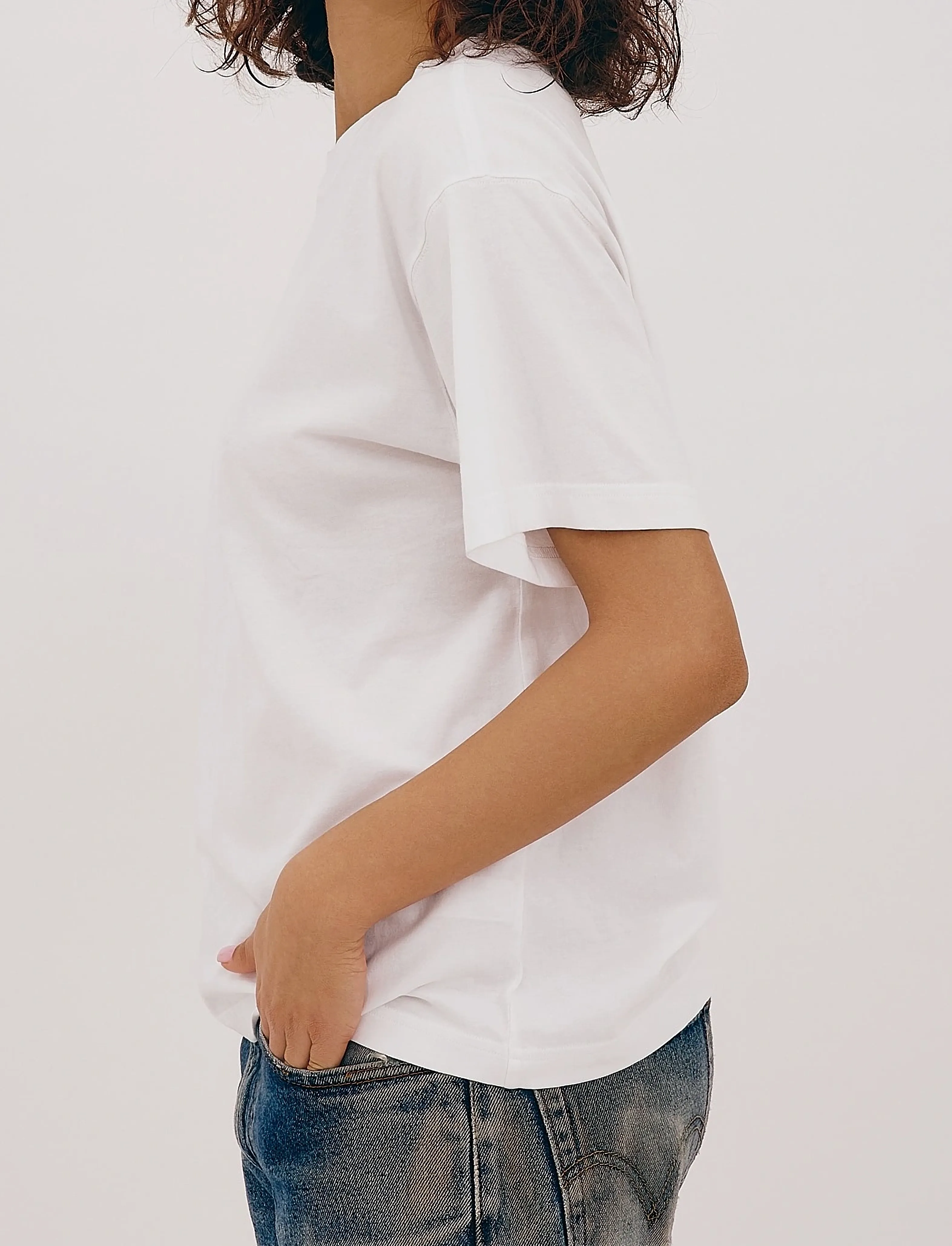 Organic Basics - True Boxy Tee - t-shirts - white - 4