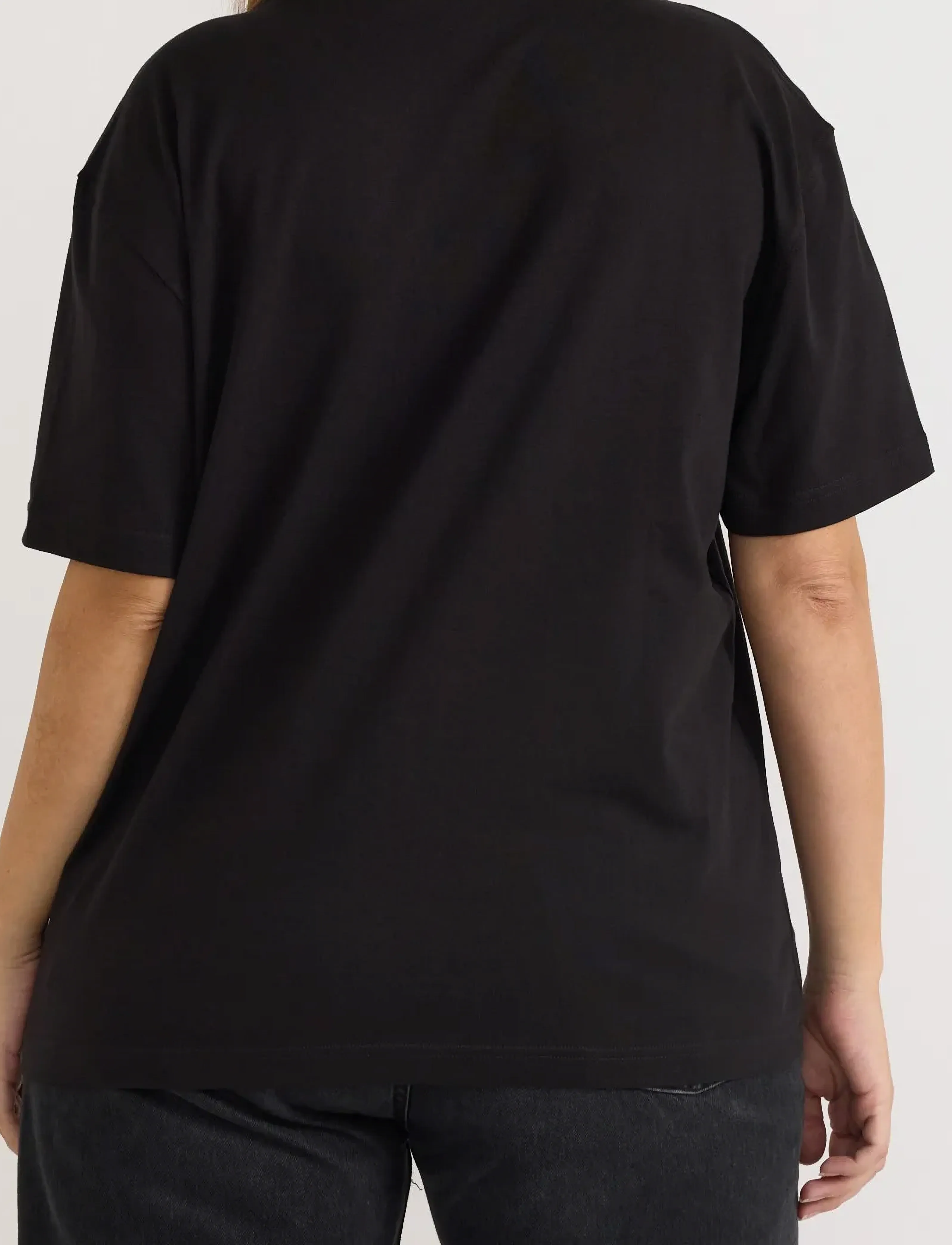 Organic Basics - True Heavy Boxy Tee - t-shirts - black - 4