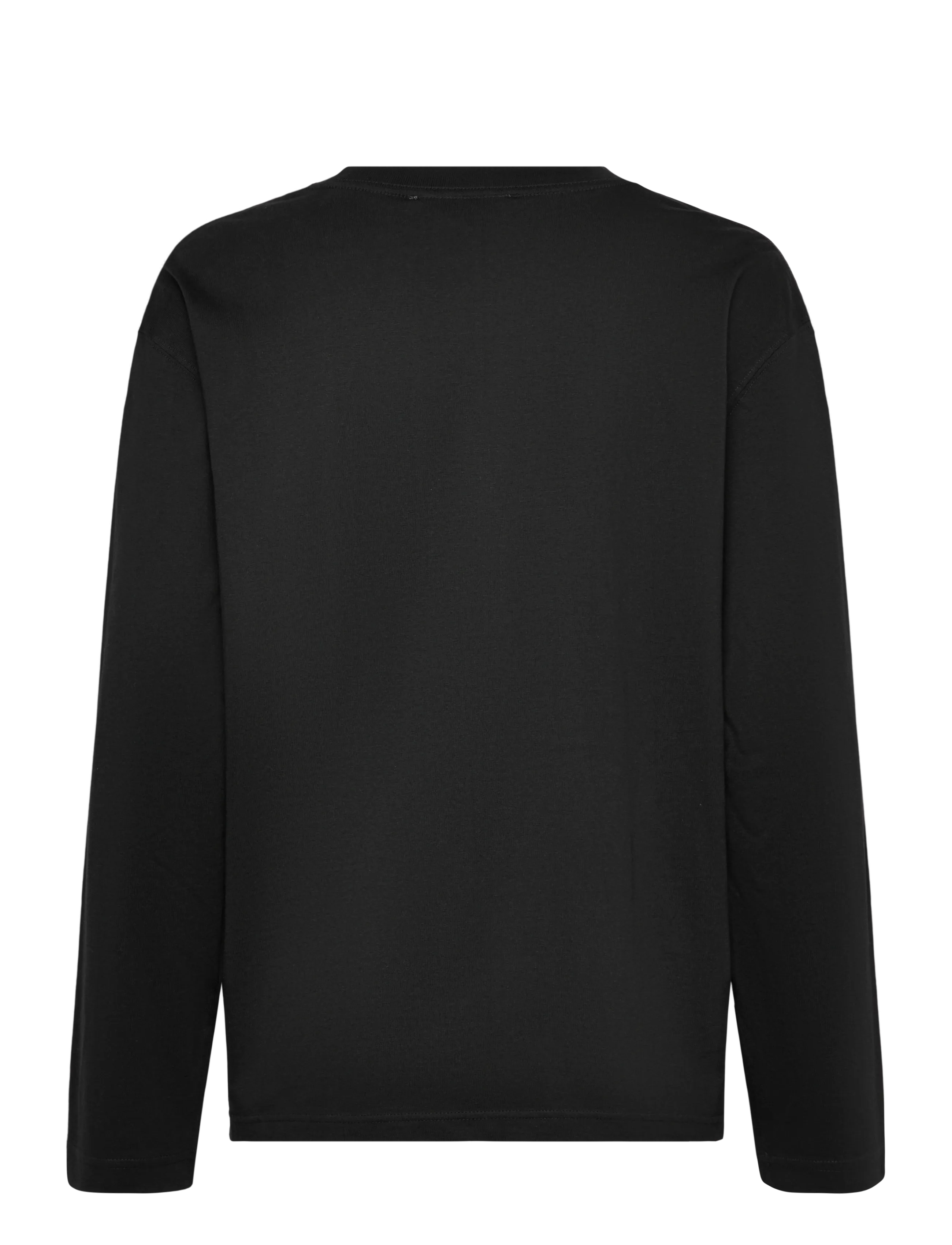 Organic Basics - True Heavy Boxy Long Sleeve Tee - laveste priser - black - 1