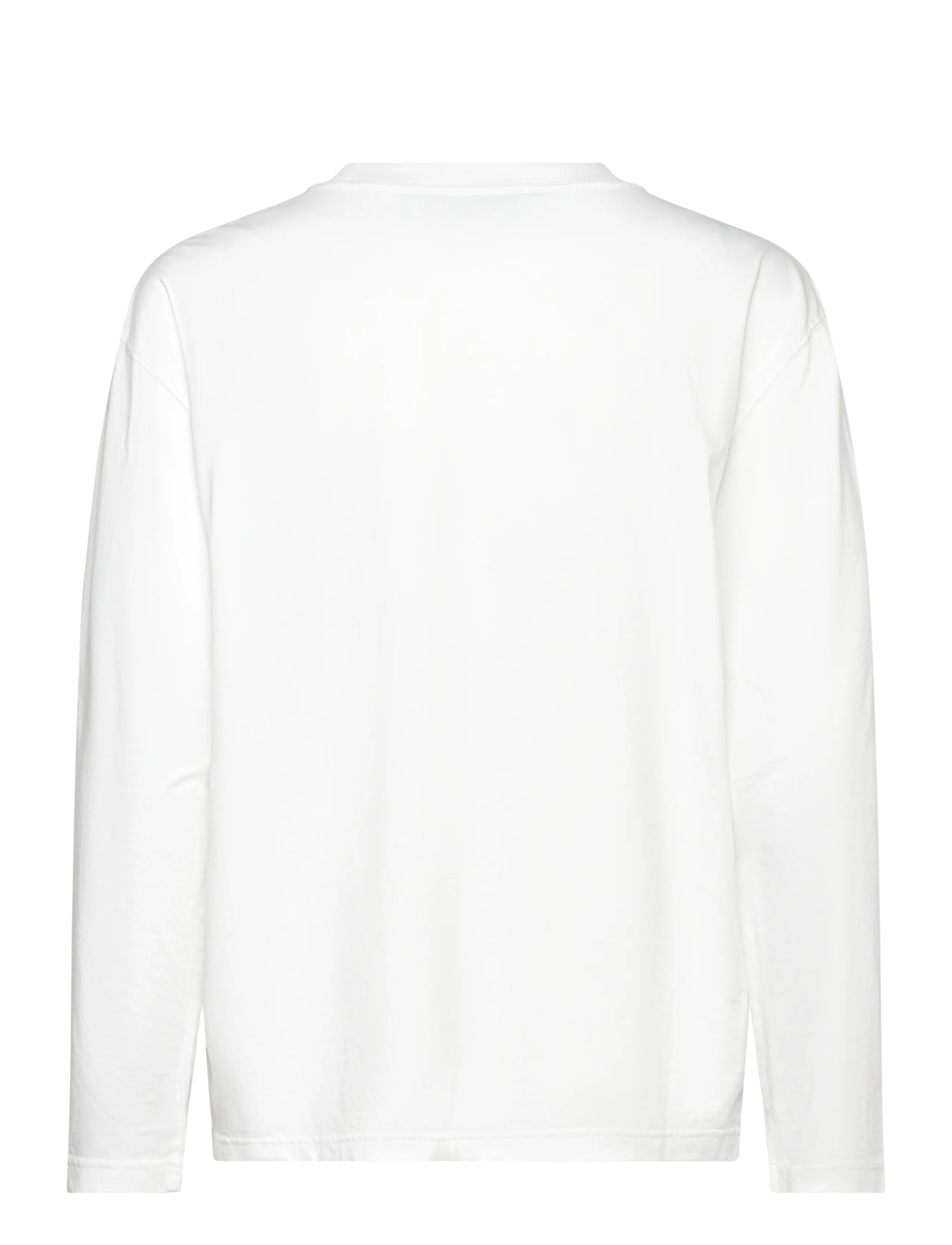 Organic Basics - True Heavy Boxy Long Sleeve Tee - najniższe ceny - white - 1