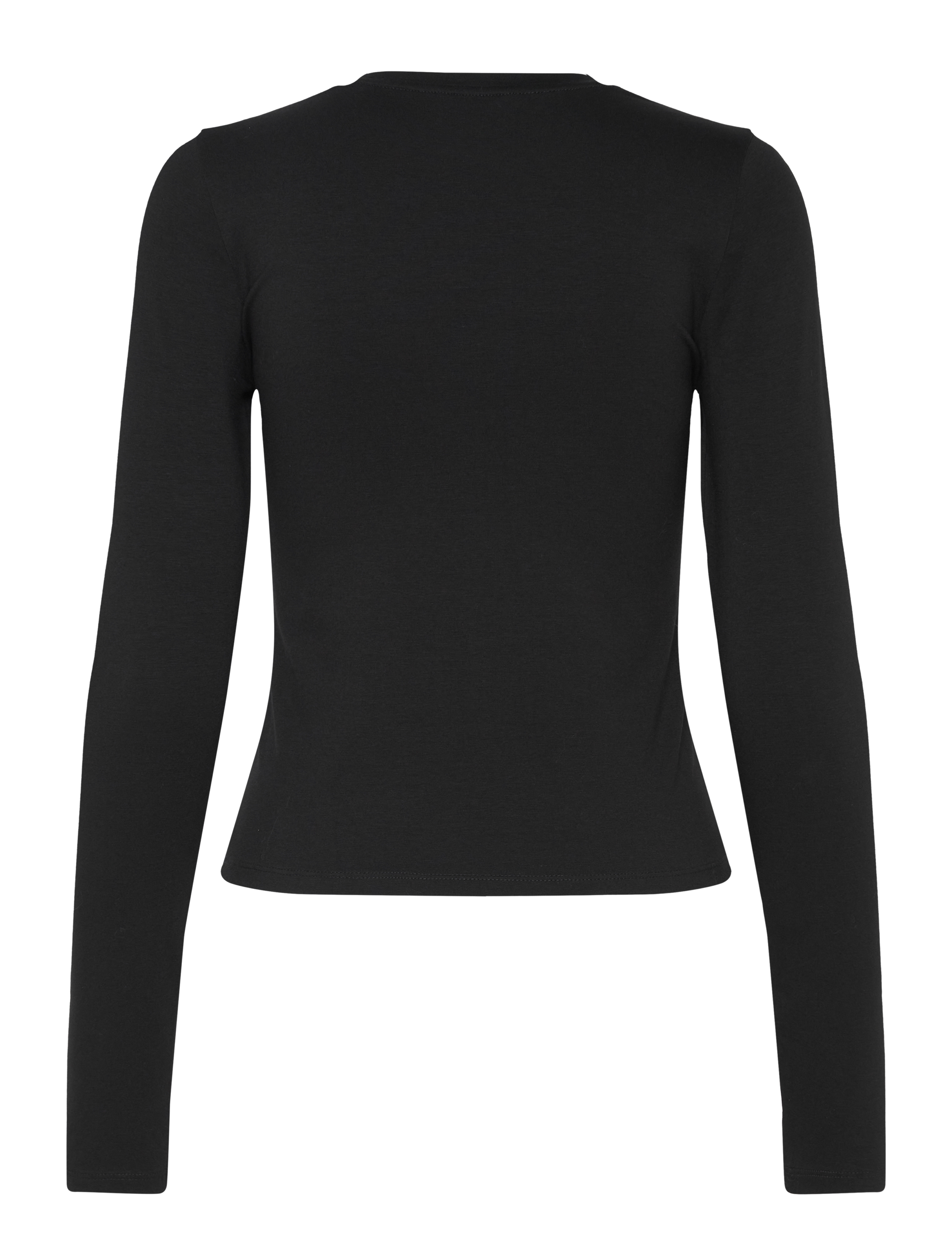 Organic Basics - Everyday Regular Long Sleeve Tee - oberteile - black - 2