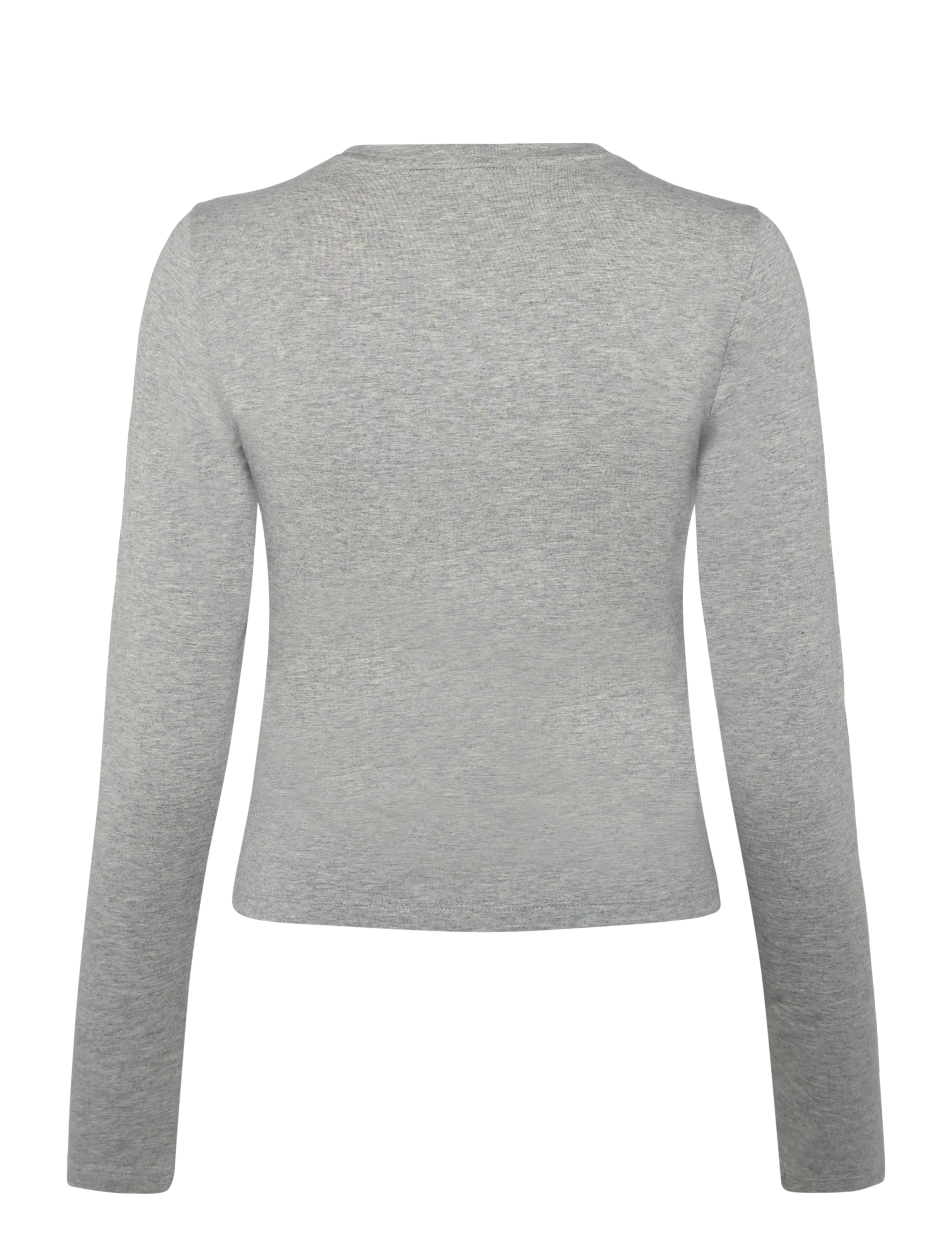 Organic Basics - Everyday Regular Long Sleeve Tee - oberteile - grey melange - 2