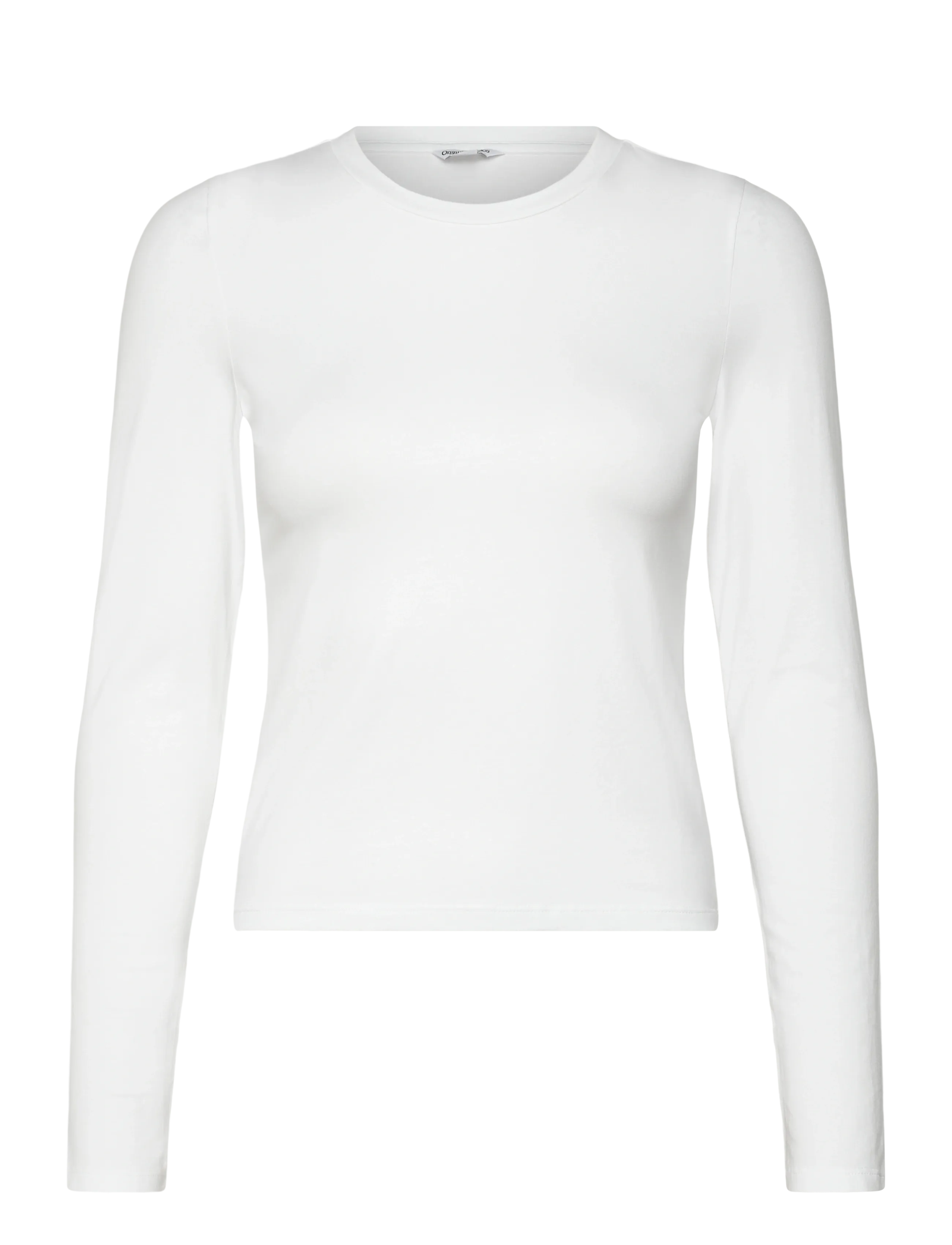Organic Basics Everyday Regular Long Sleeve Tee - Oberteile - WHITE / white