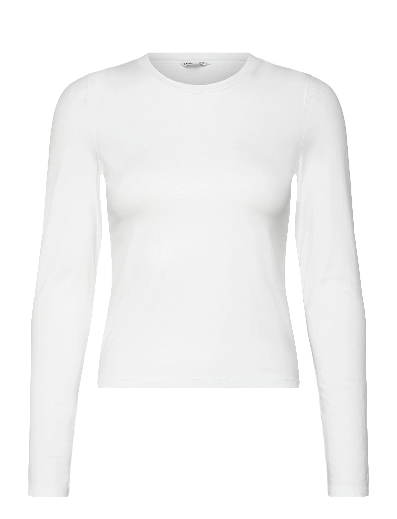 Organic Basics - Everyday Regular Long Sleeve Tee - overdele - white - 0