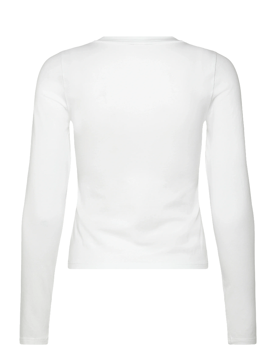 Organic Basics - Everyday Regular Long Sleeve Tee - oberteile - white - 1
