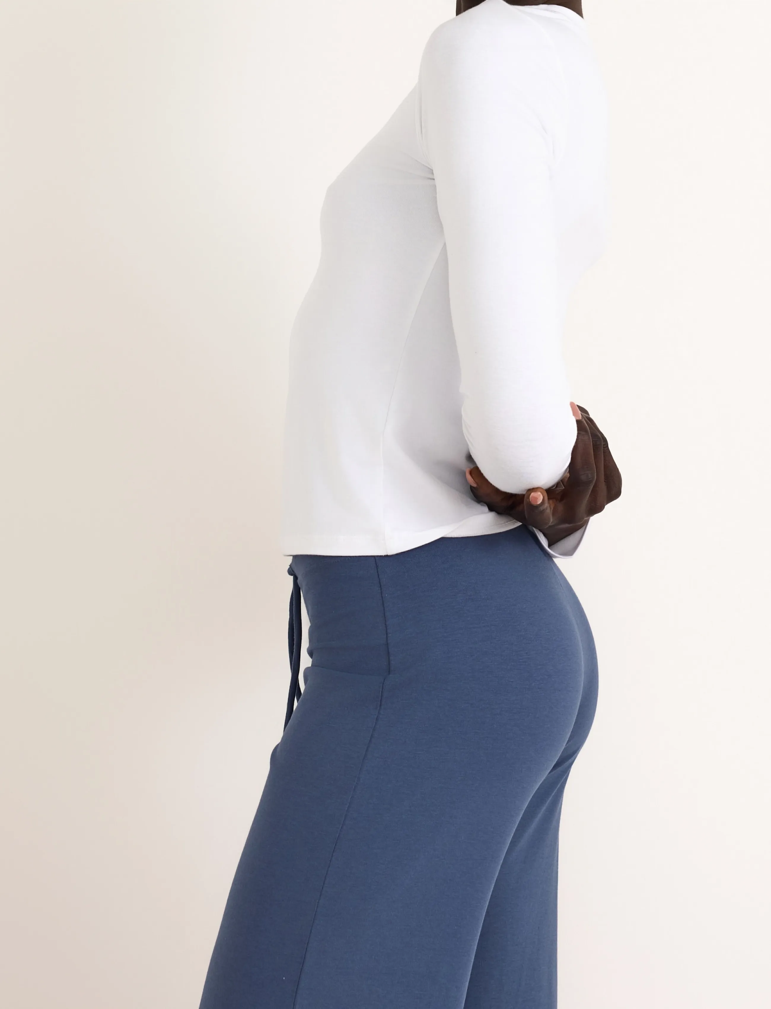 Organic Basics - Everyday Regular Long Sleeve Tee - night & loungewear - white - 4
