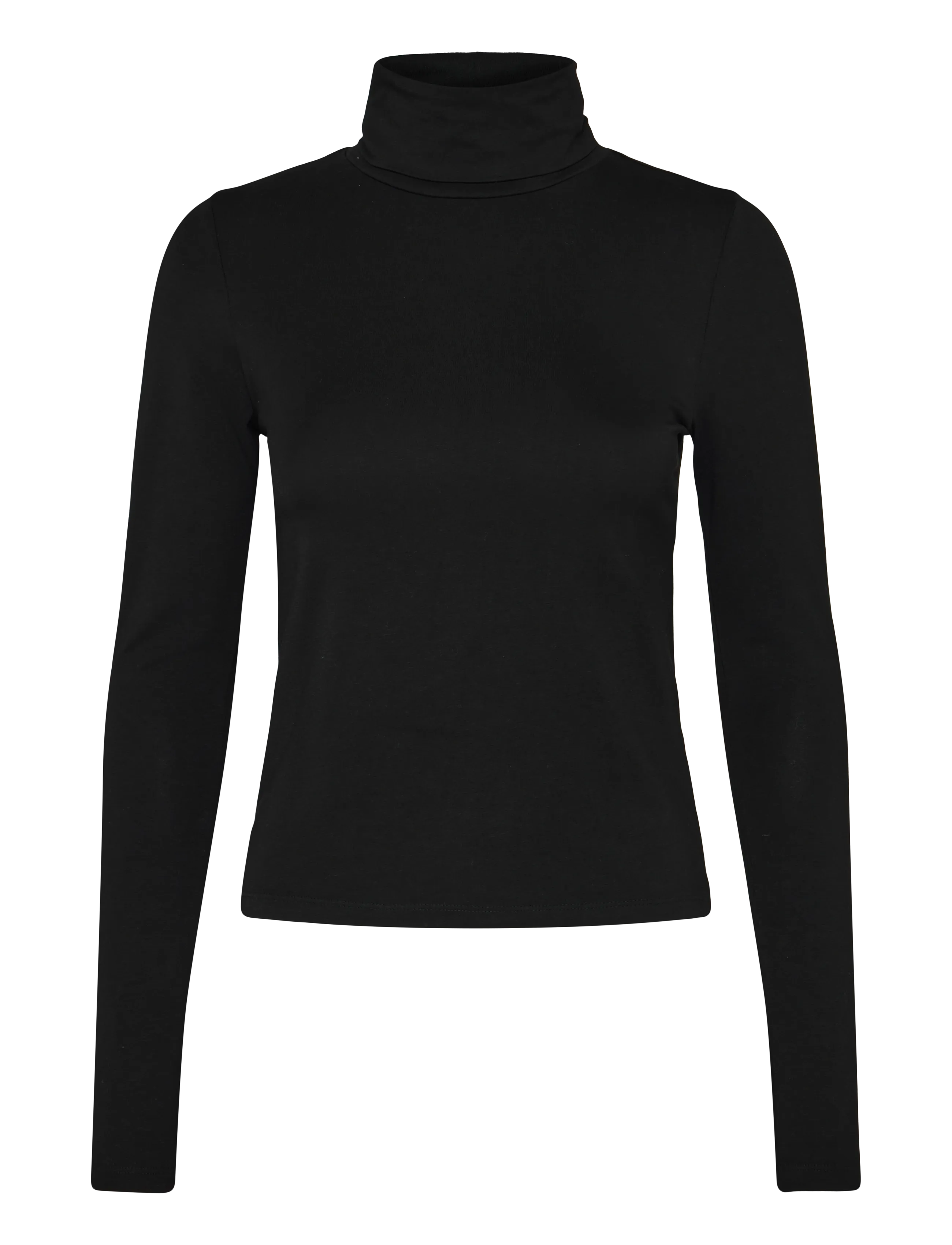 ORGANIC BASICS Everyday Rollkragen Schwarz - S - Damen