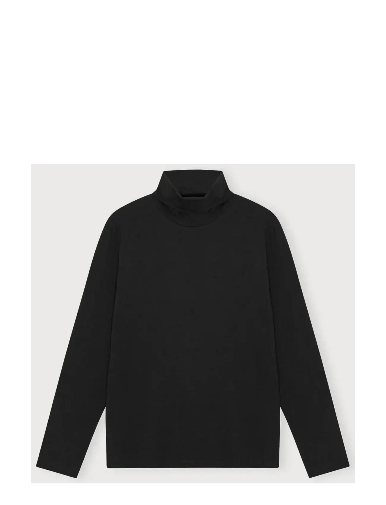 Organic Basics Everyday Turtleneck - Herbstersparnisse - BLACK / black