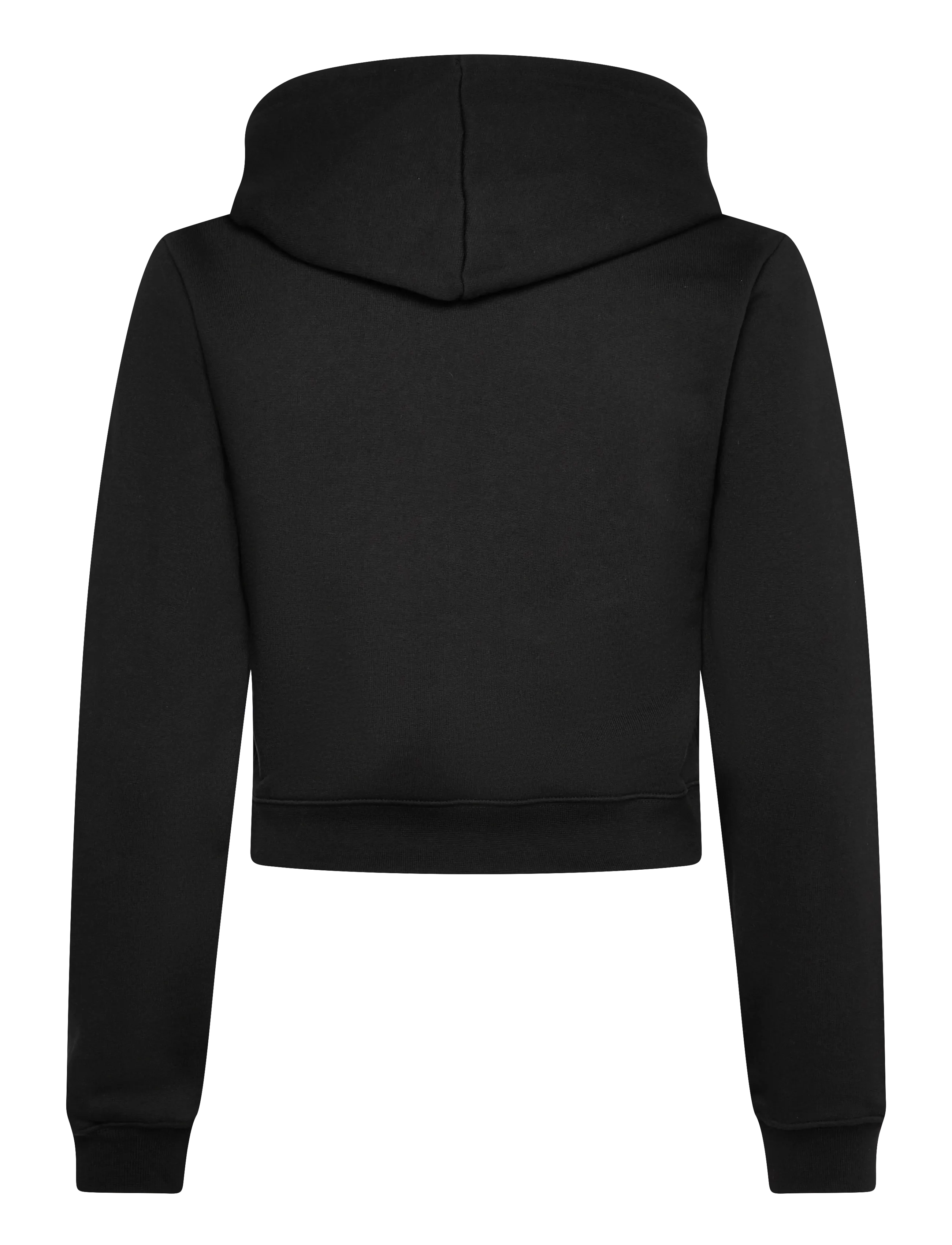Organic Basics - Weekend Crop Zip Hoodie - sweatshirts & hoodies - black - 1