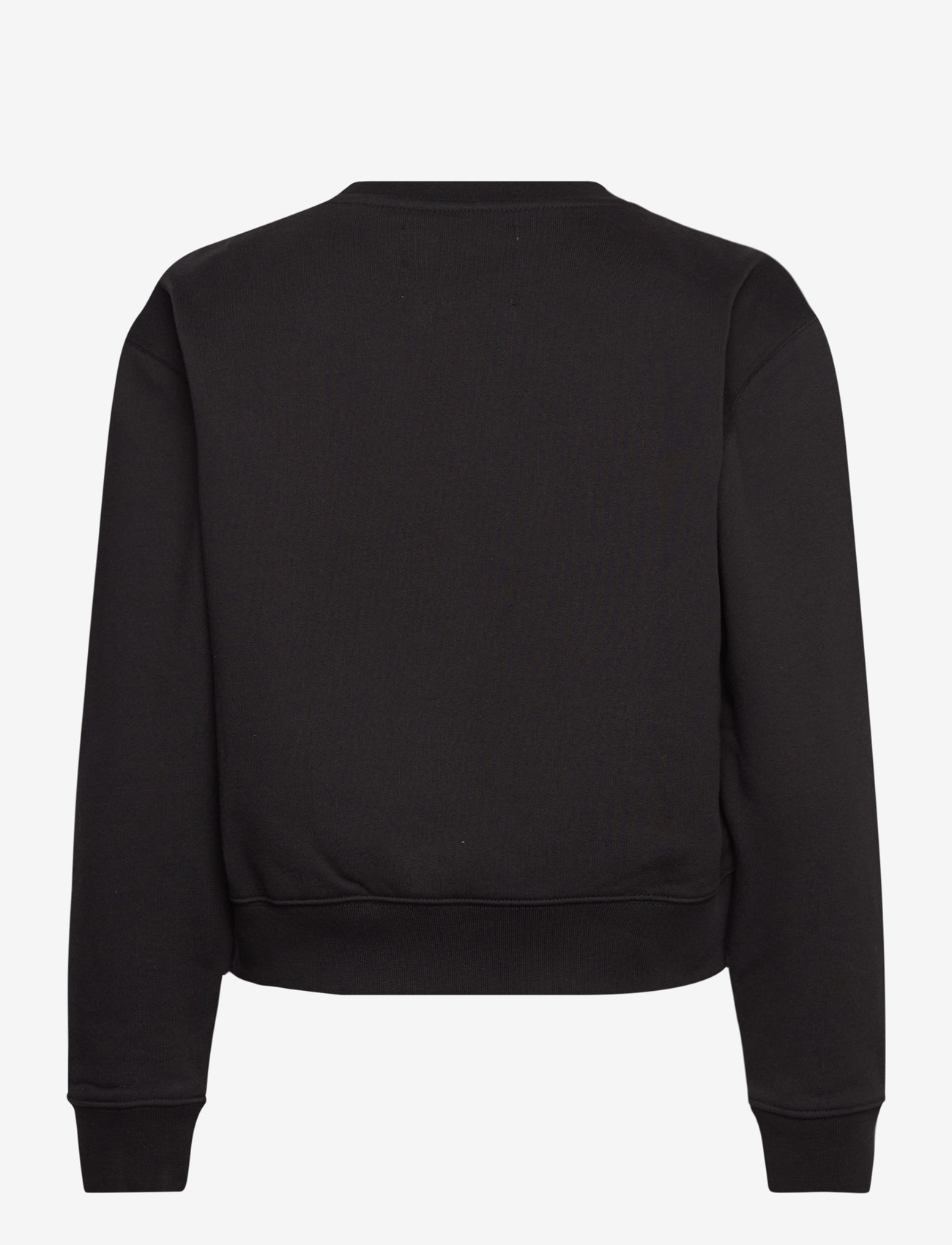Organic Basics - Weekend Crop Crewneck - džemperiai su gobtuvu - black - 1