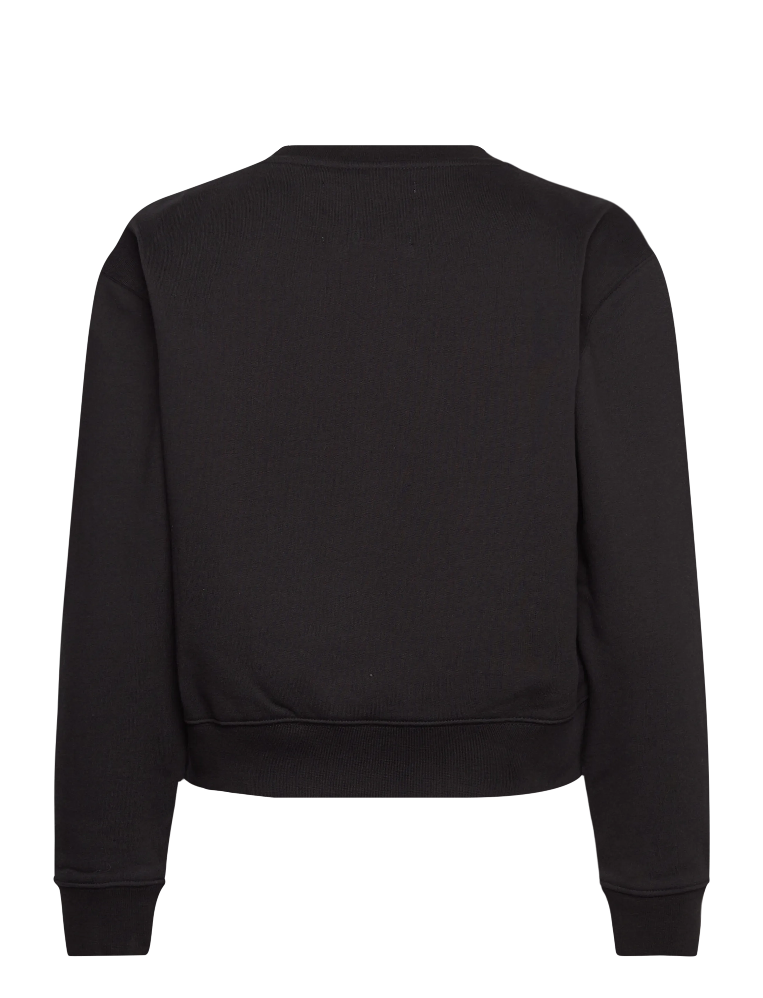 Organic Basics - Weekend Crop Crewneck - hoodies - black - 1