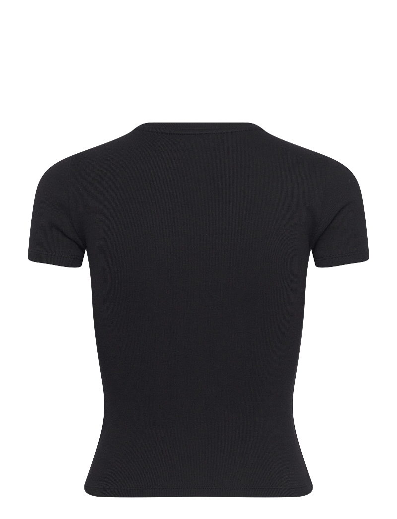 Organic Basics - Core Rib Tee - t-shirts - black - 2