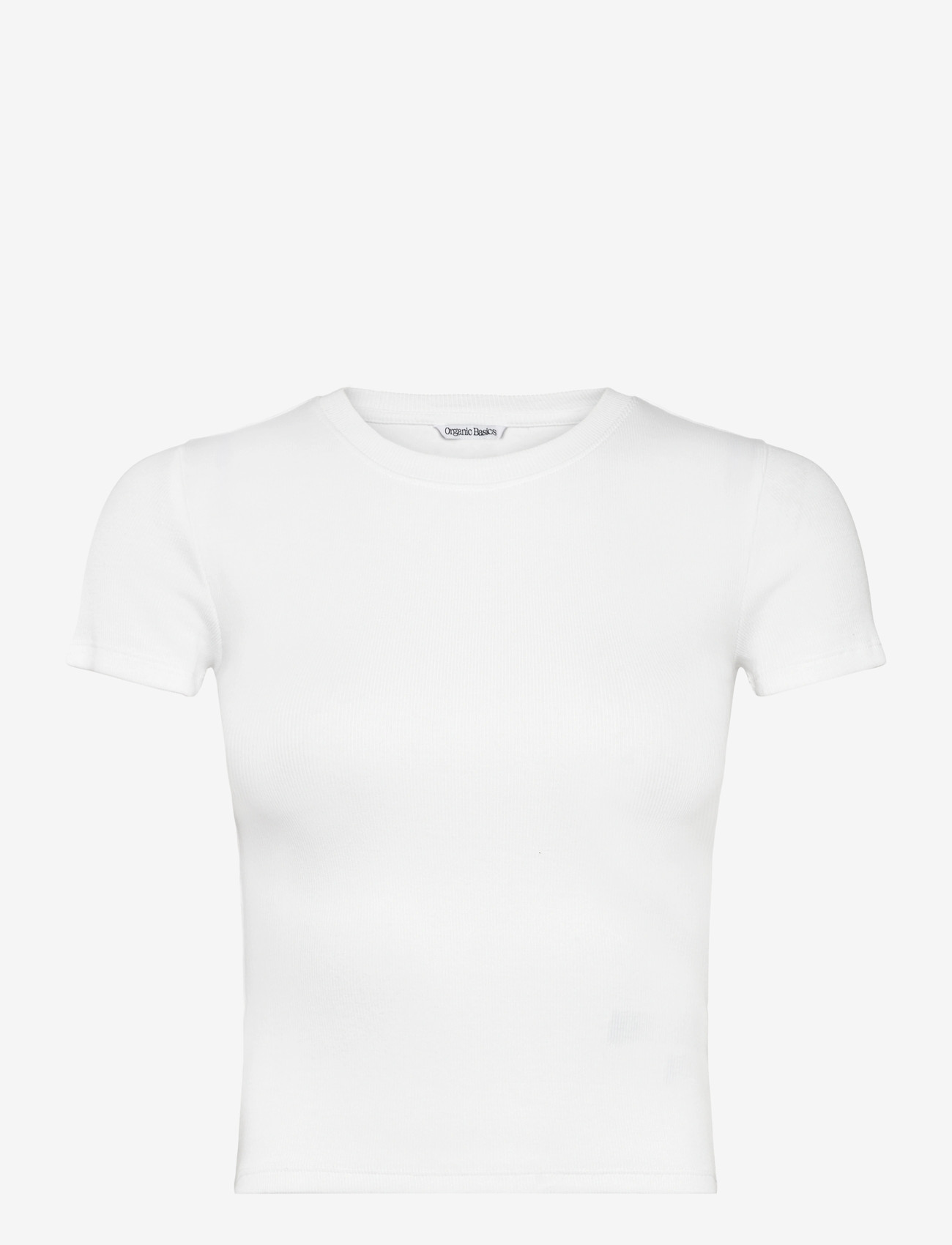 Organic Basics - Core Rib Tee - t-shirts - white - 0