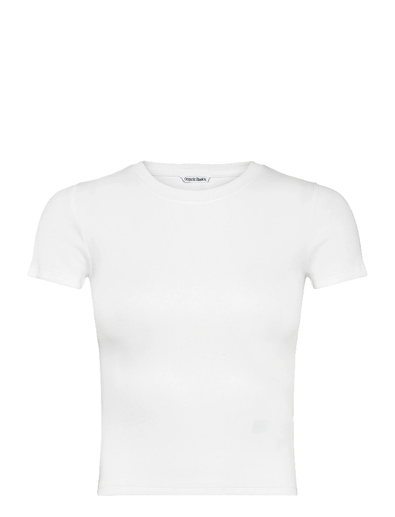 Organic Basics - Core Rib Tee - t-paidat - white - 1