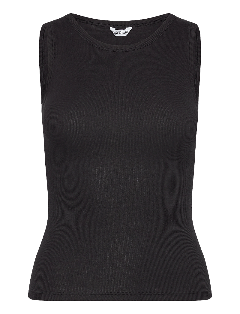 Organic Basics - Core Rib Tank Top - topy bez rękawów - black - 1