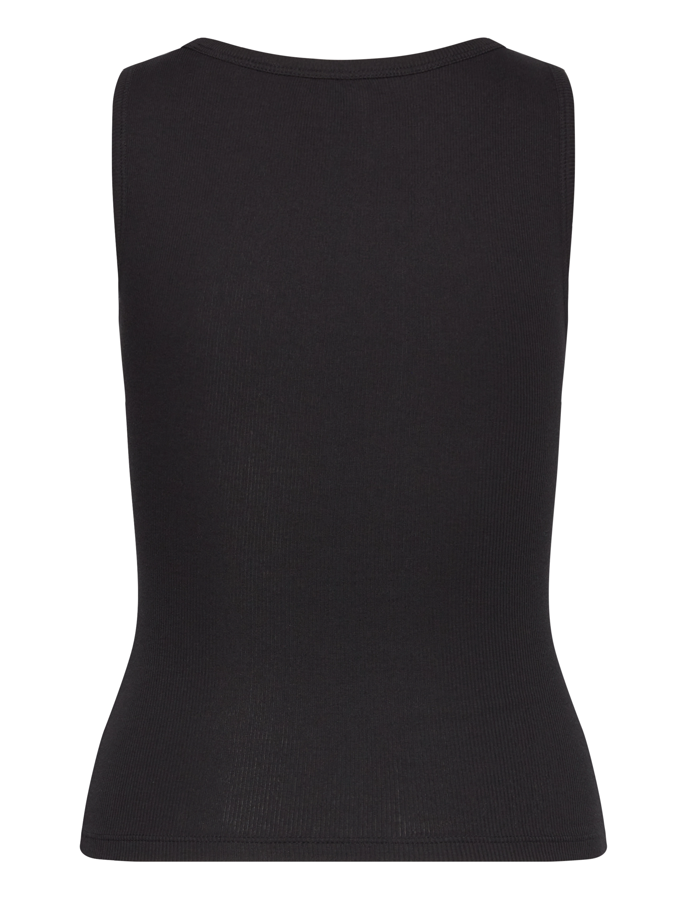 Organic Basics - Core Rib Tank Top - linnen - black - 2