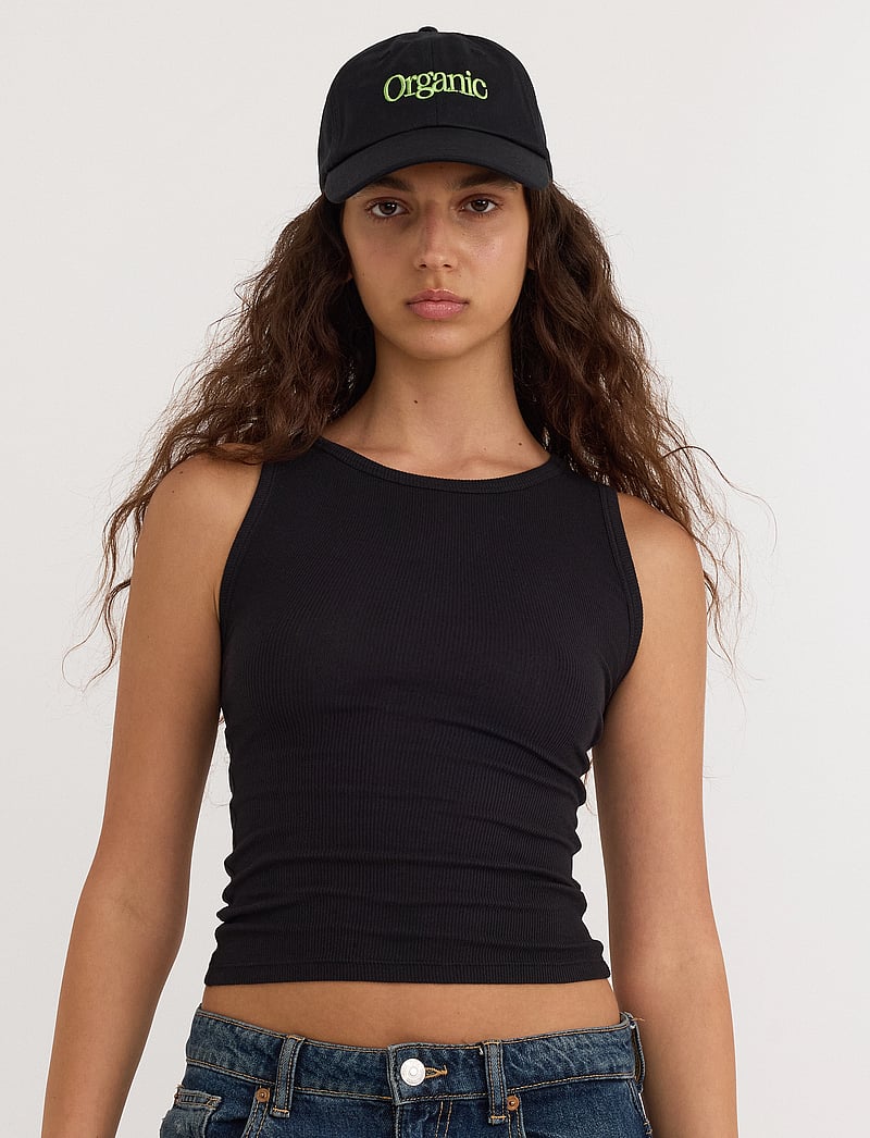 Organic Basics - Core Rib Tank Top - topy bez rękawów - black - 0