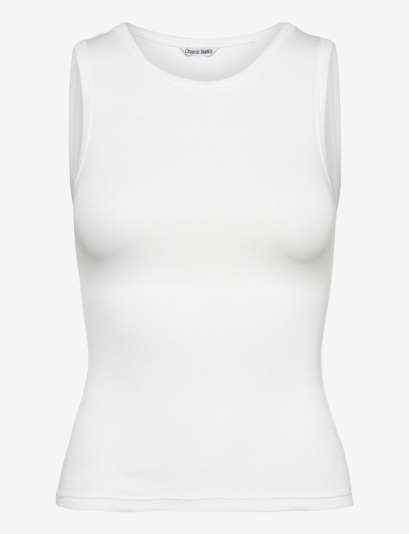Organic Basics - Core Rib Tank Top - tanktops - white - 1