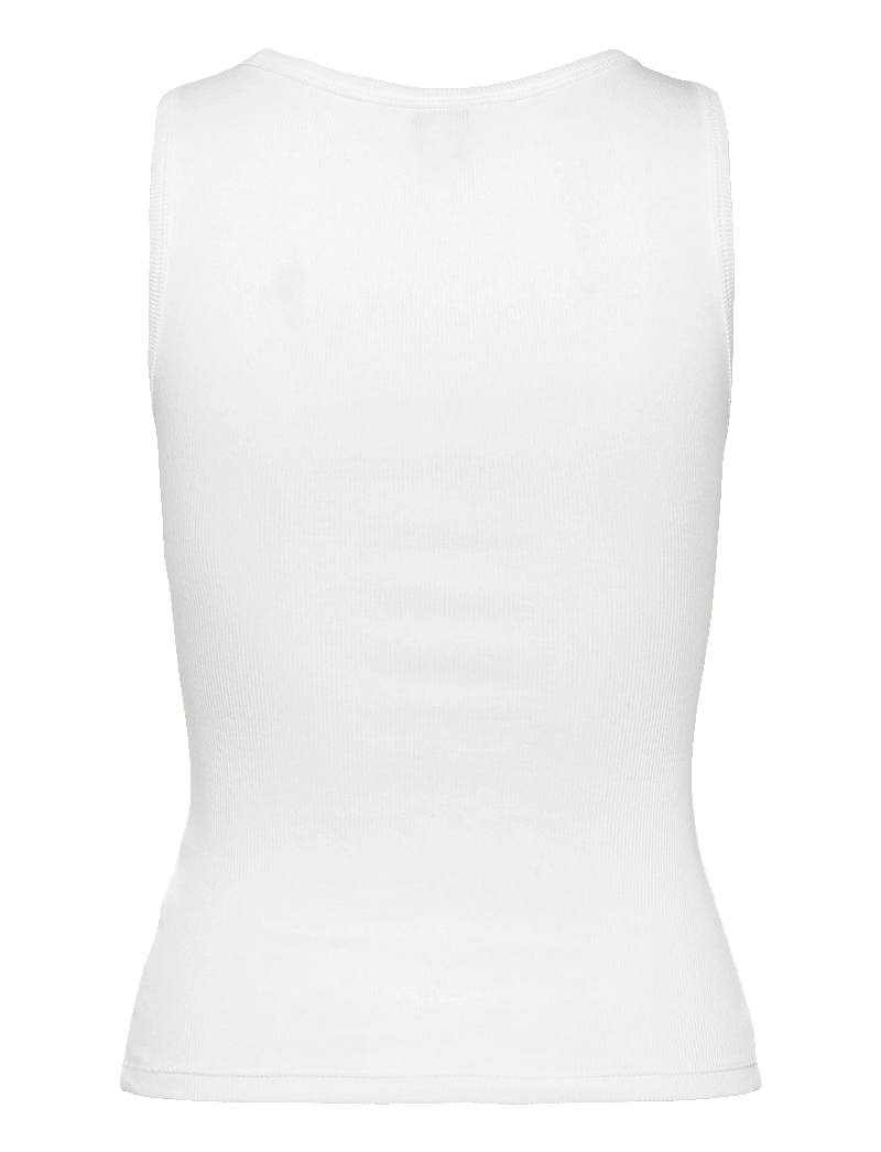 Organic Basics - Core Rib Tank Top - tanktops - white - 2
