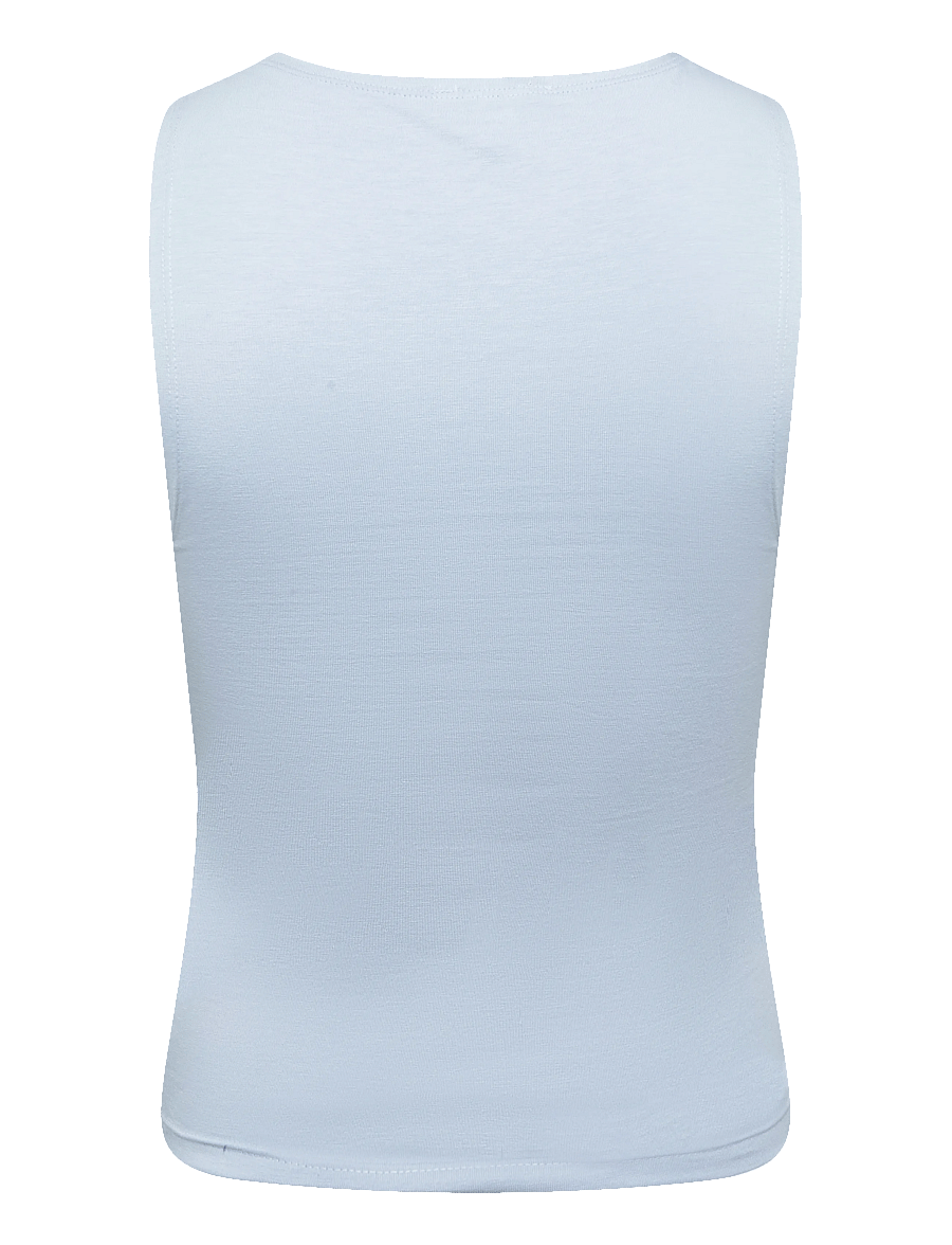 Organic Basics - Everyday Boat Neck Top - Ärmellose tops - cloudy blue - 1