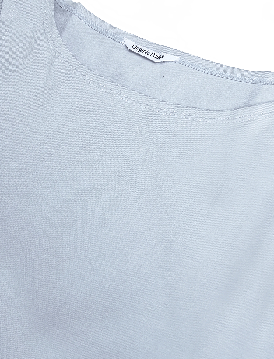 Organic Basics - Everyday Boat Neck Top - Ärmellose tops - cloudy blue - 2
