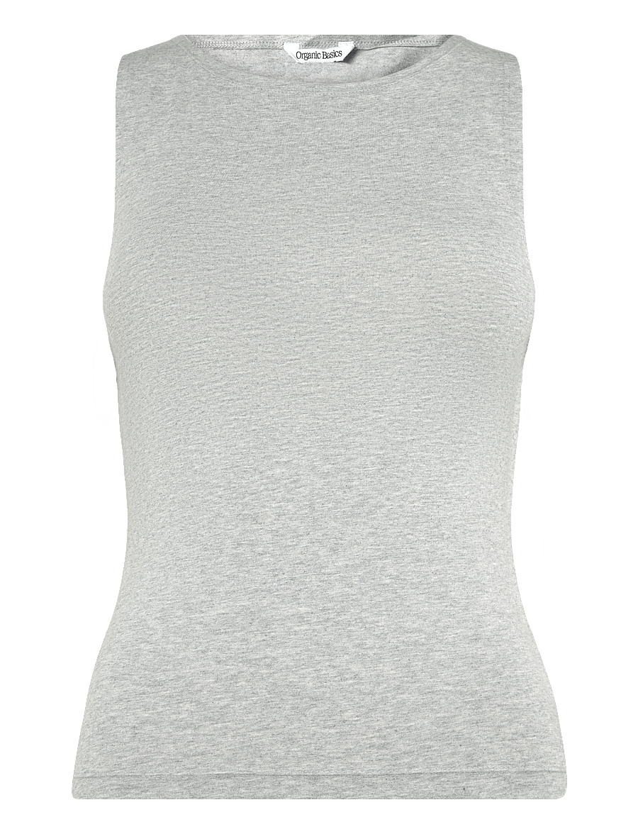 Organic Basics - Everyday Boat Neck Top - linnen - grey melange - 0
