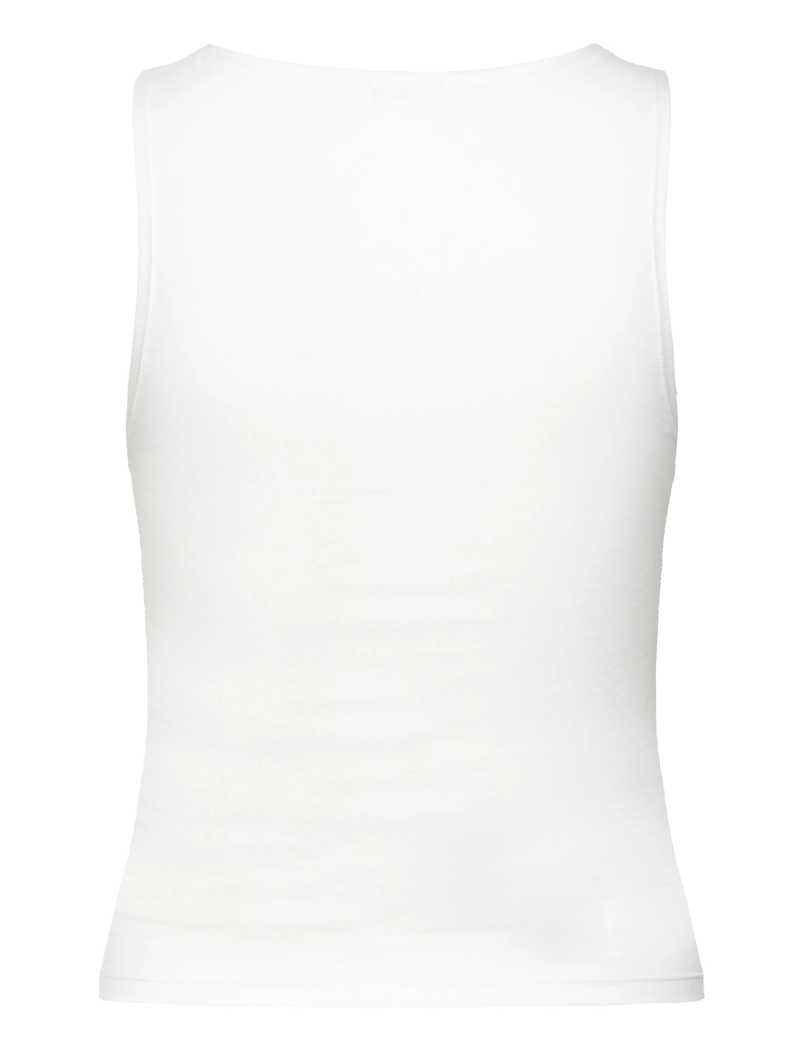 Organic Basics - Everyday Boat Neck Top - sleeveless tops - white - 1