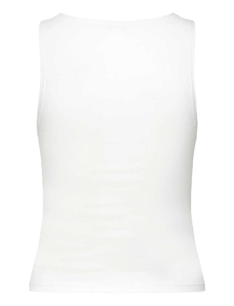Organic Basics - Everyday Boat Neck Top - tanktops - white - 1