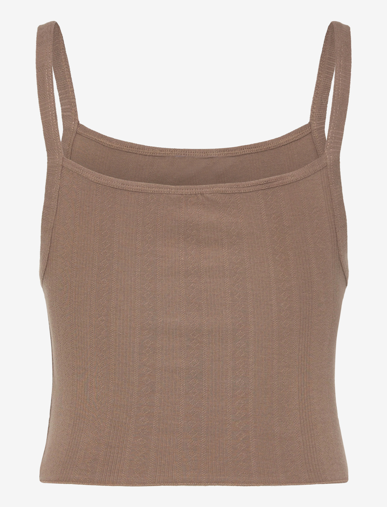 Organic Basics - Pointelle Top - oberteile - clay - 1
