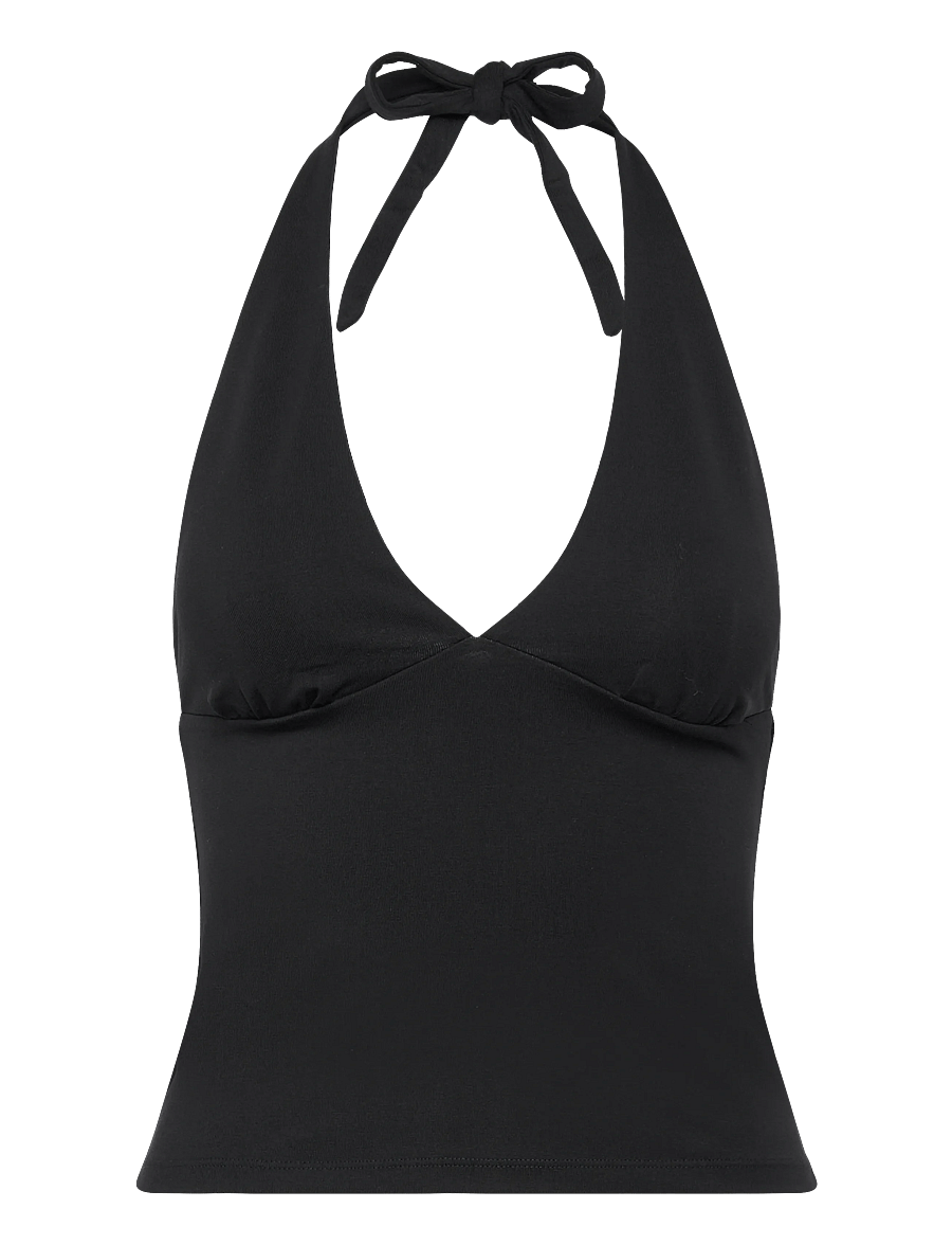 Organic Basics - Core Tie Halter - black - 0