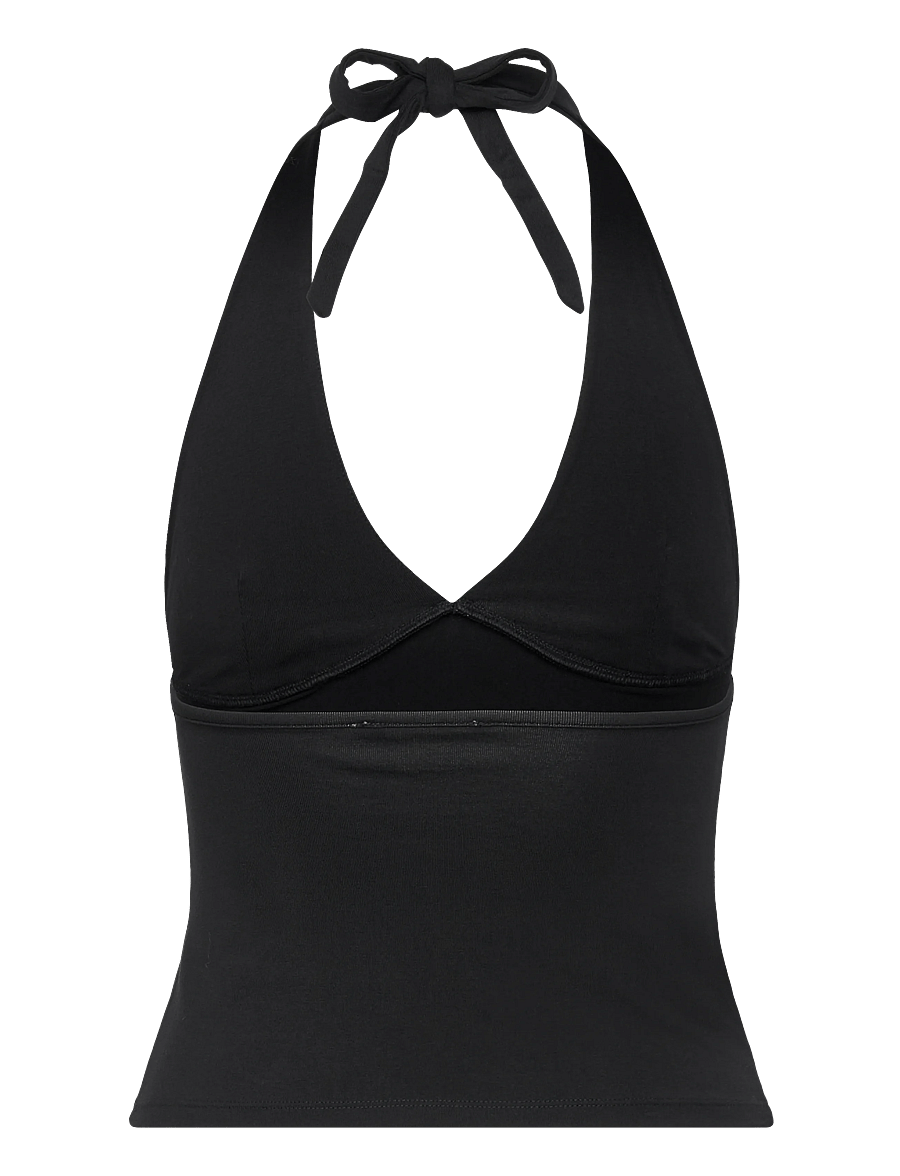 Organic Basics - Core Tie Halter - black - 1
