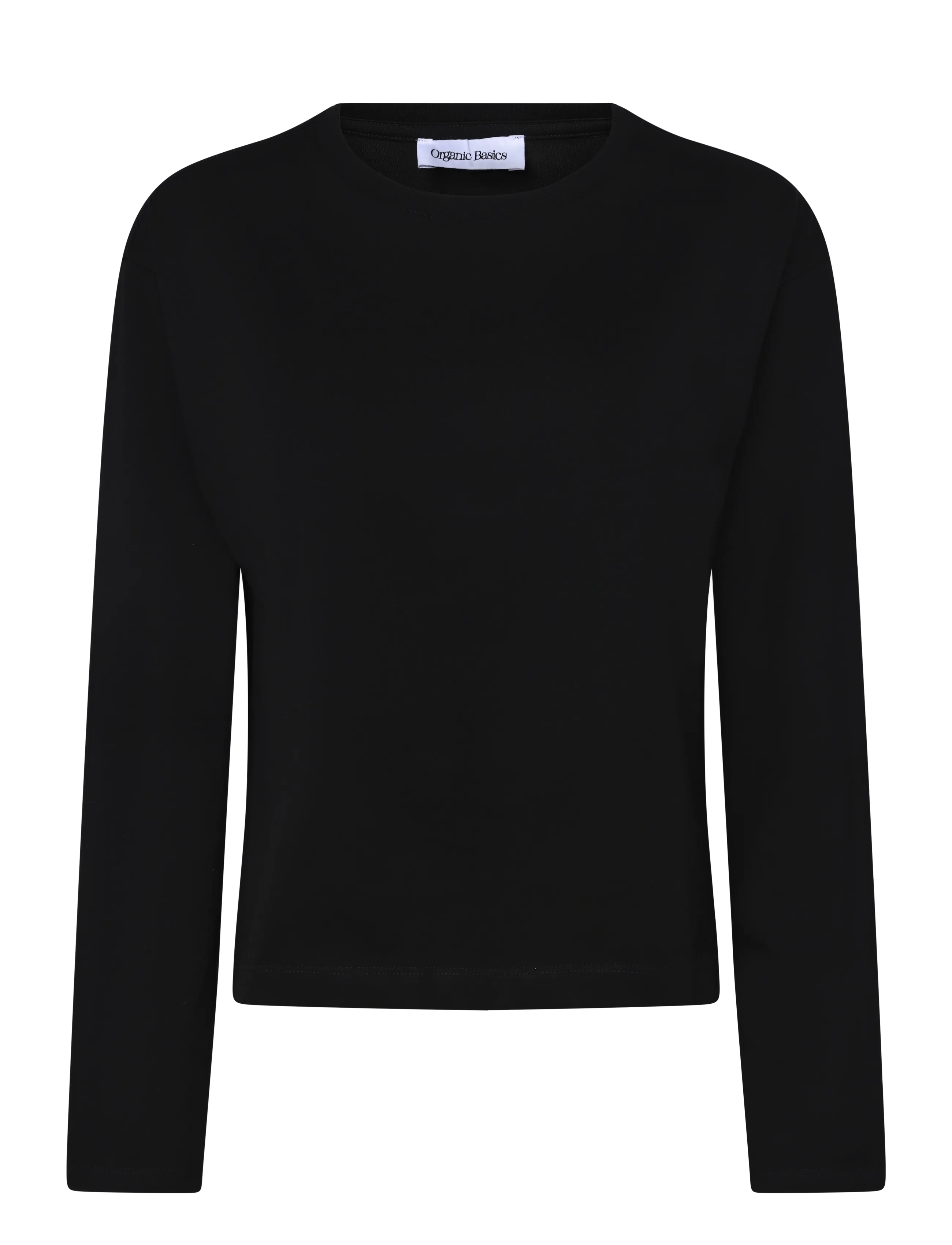 Organic Basics True Heavy Long Sleeve Tee - T-särgid ja topid - BLACK / black