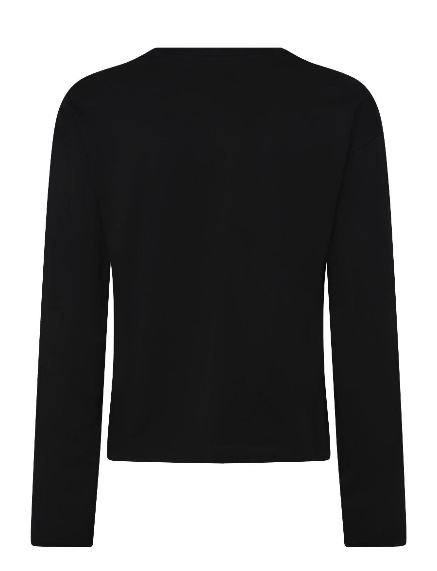 Organic Basics - True Heavy Long Sleeve Tee - langærmede toppe - black - 2