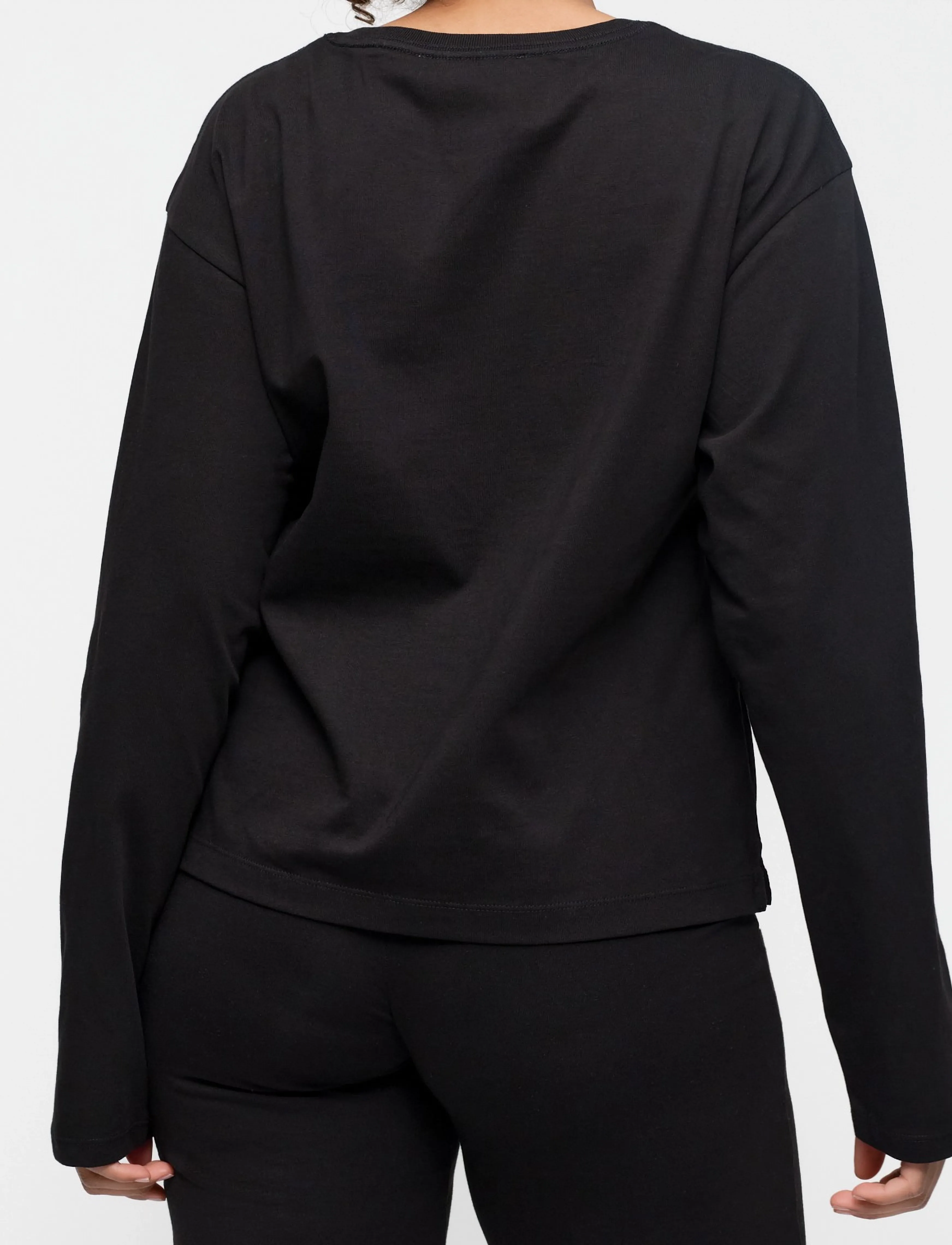 Organic Basics - True Heavy Long Sleeve Tee - black - 4