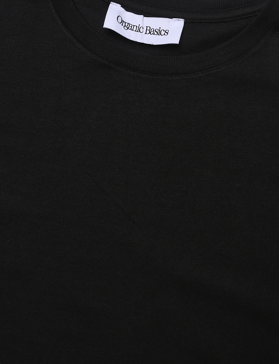 Organic Basics - True Heavy Long Sleeve Tee - langærmede toppe - black - 5