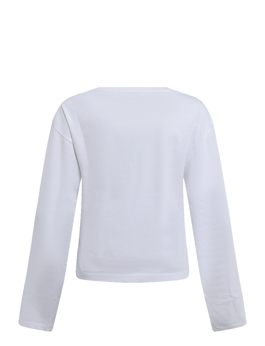 Organic Basics - True Heavy Long Sleeve Tee - langärmlige tops - white - 2