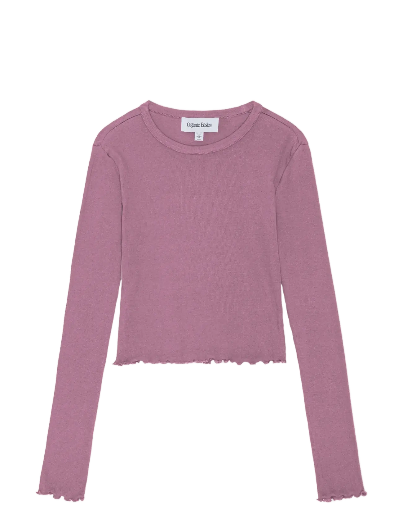 Organic Basics Core Rib Long Sleeve - Topid - SUGAR PLUM / purple