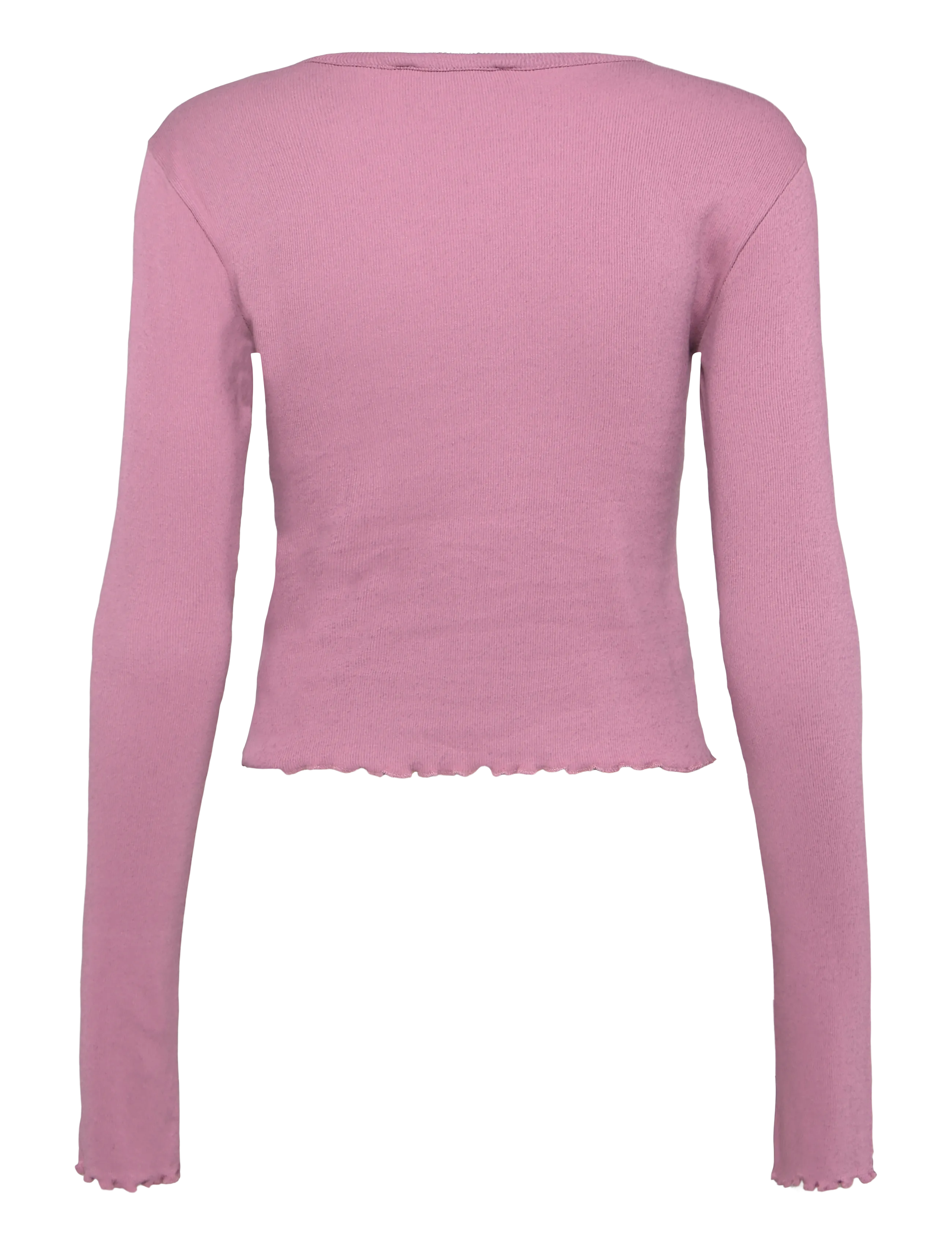 Organic Basics - Core Rib Long Sleeve - tops - sugar plum - 2
