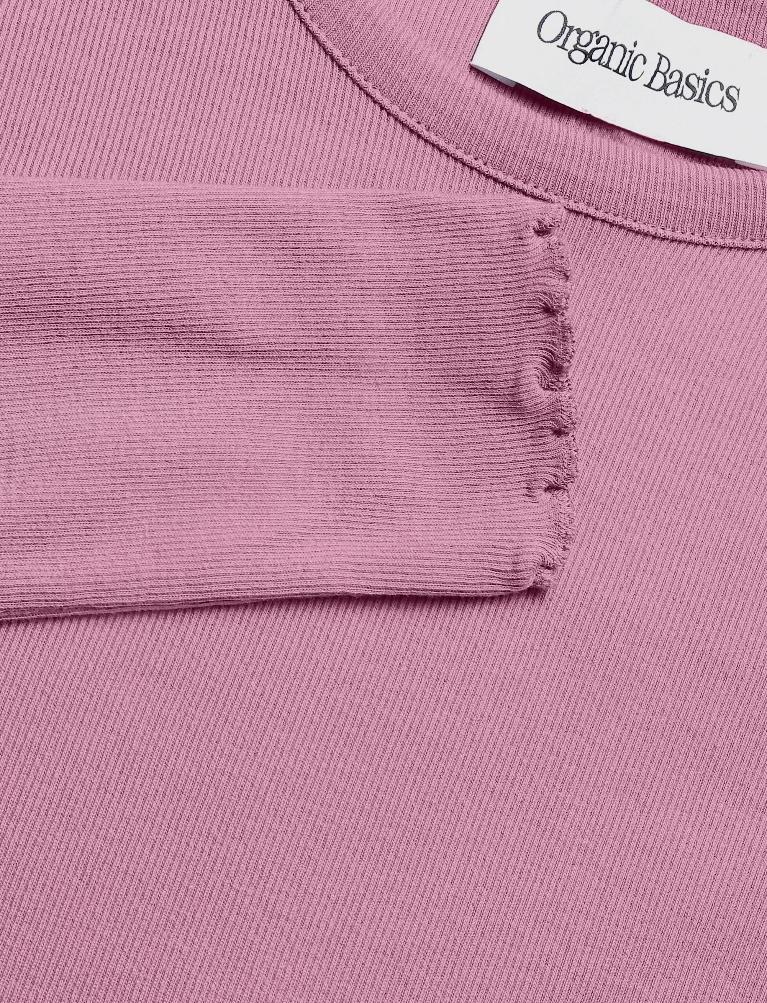 Organic Basics - Core Rib Long Sleeve - tops - sugar plum - 5