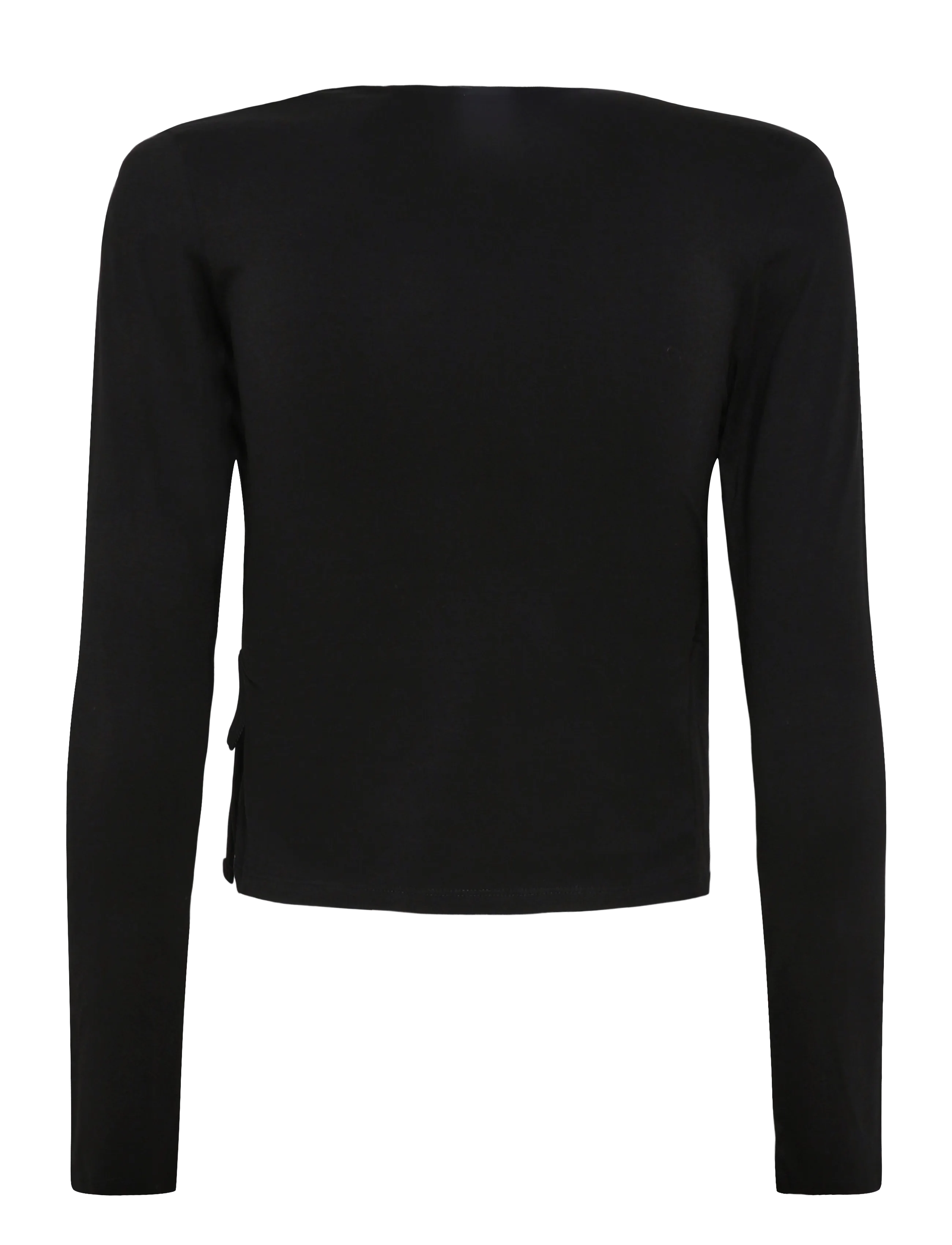 Organic Basics - Everyday Wrap Top - topid - black - 1