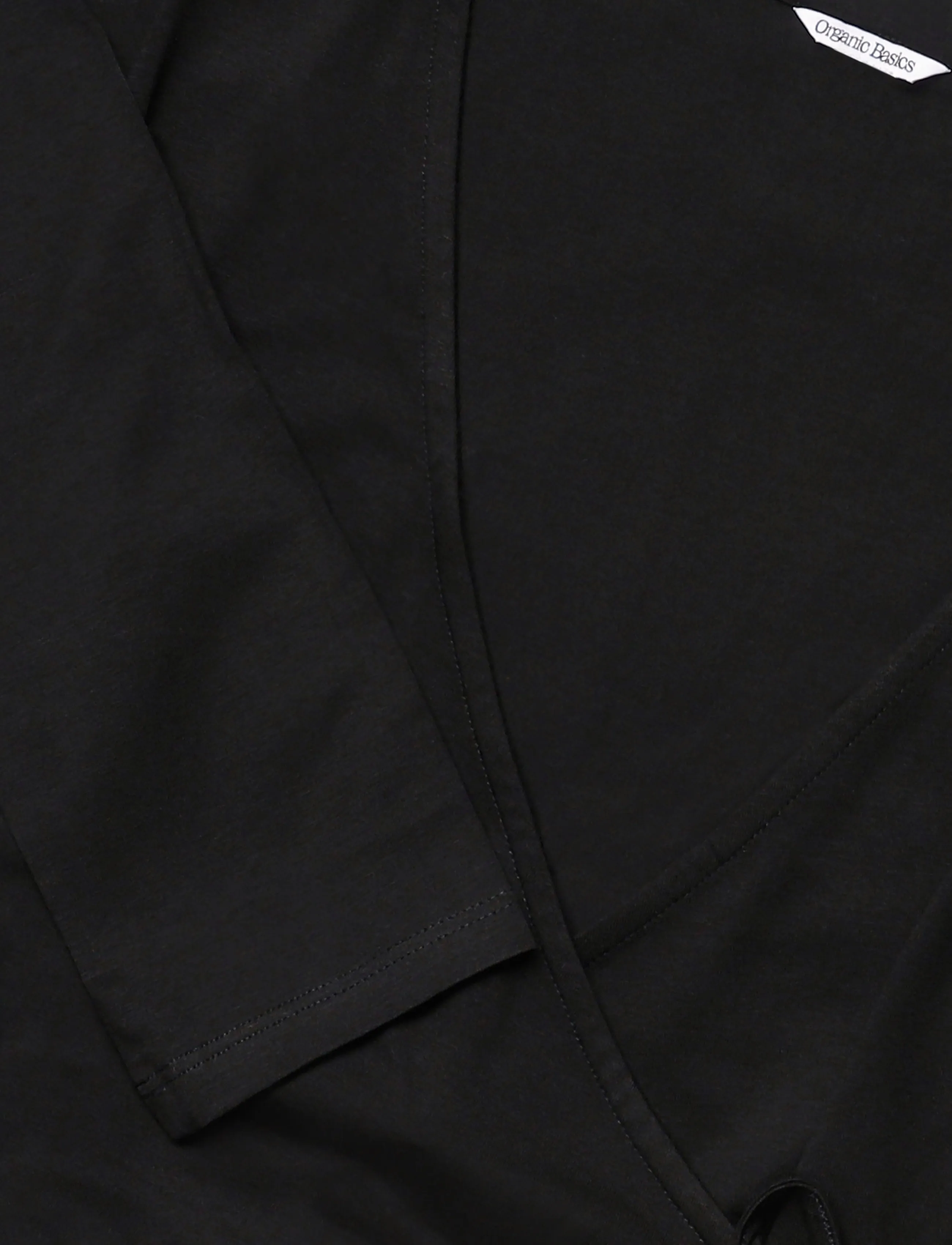 Organic Basics - Everyday Wrap Top - topid - black - 2