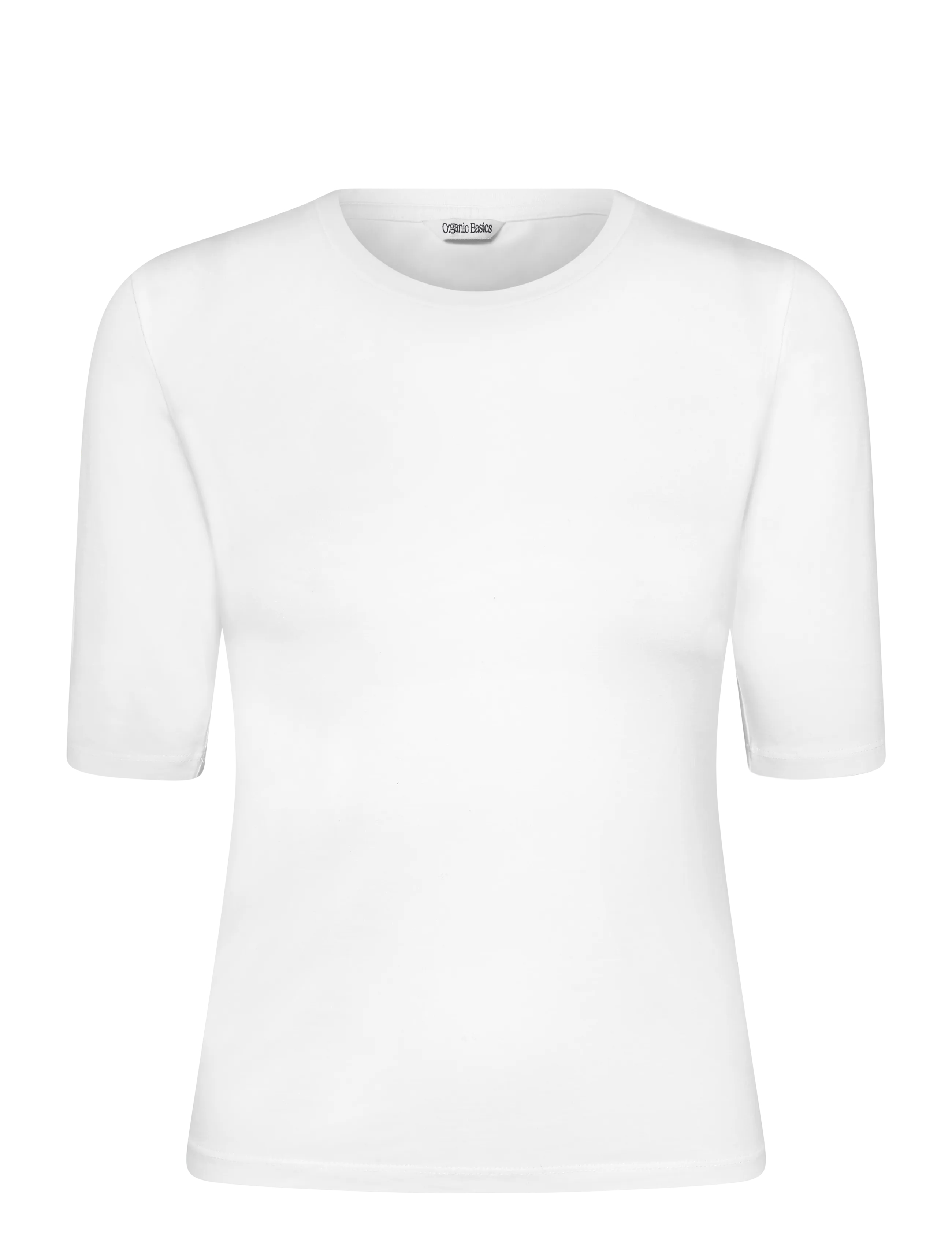 Organic Basics Everyday 3/4 Sleeve Tee - Tops - WHITE / white
