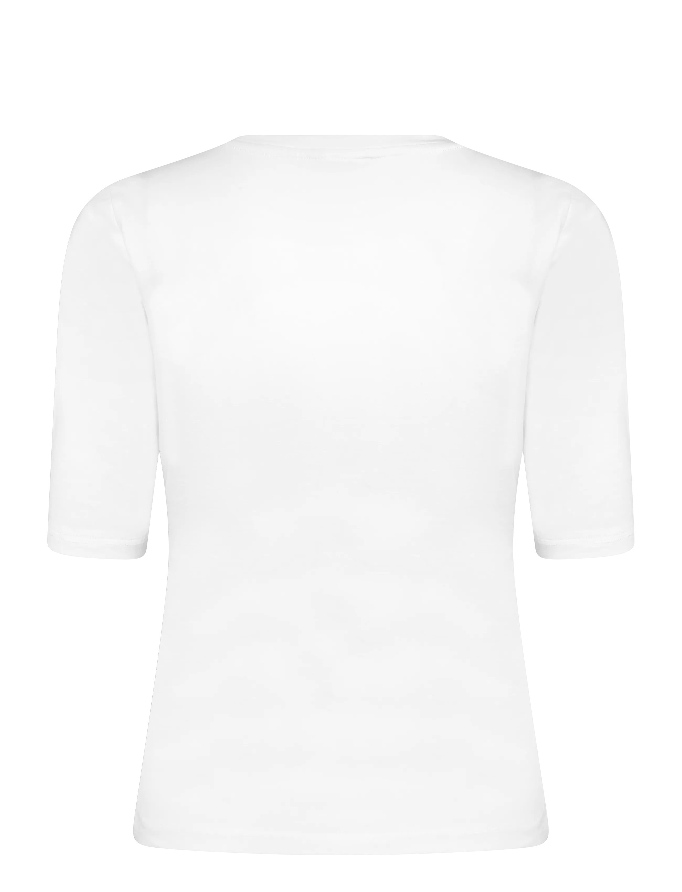 Organic Basics - Everyday 3/4 Sleeve Tee - tops - white - 2