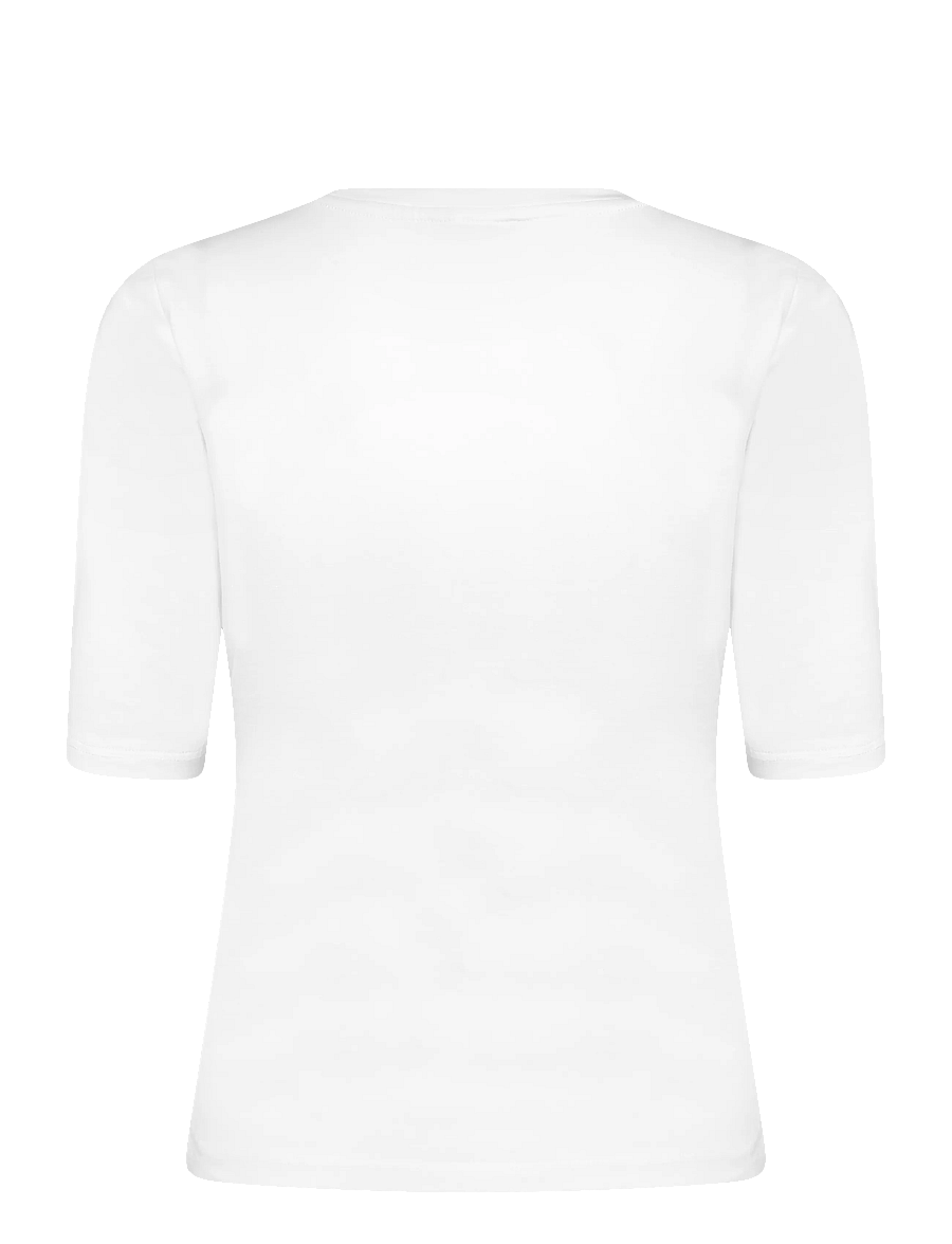 Organic Basics - Everyday 3/4 Sleeve Tee - tops - white - 2