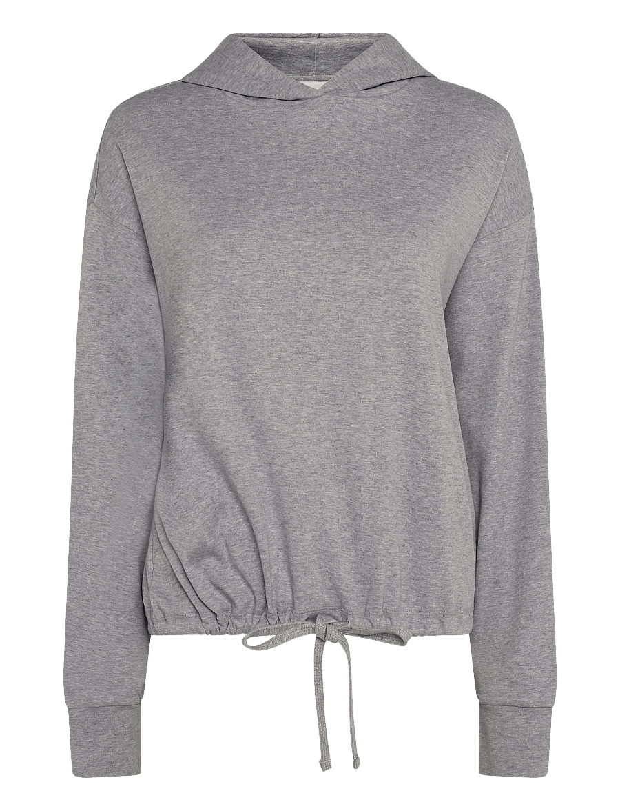 Organic Basics - Reset Drawstring Hoodie - kapuutsiga pusad - grey melange - 1