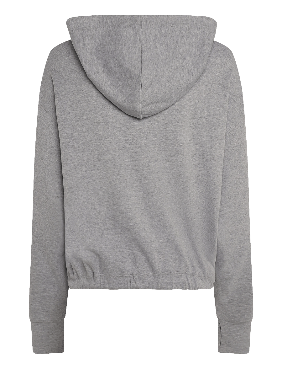 Organic Basics - Reset Drawstring Hoodie - kapuutsiga pusad - grey melange - 2