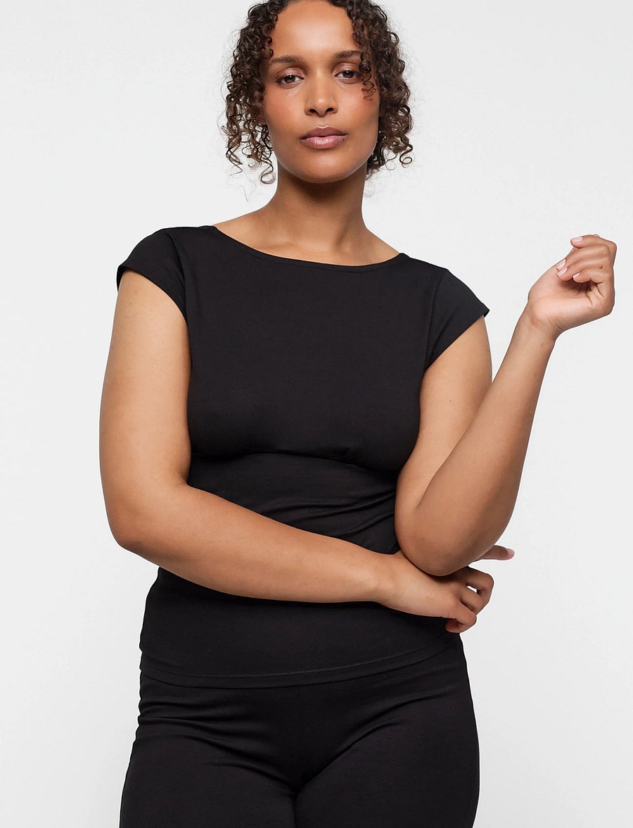 Organic Basics - Everyday Corset Top - Överdelar - black - 0
